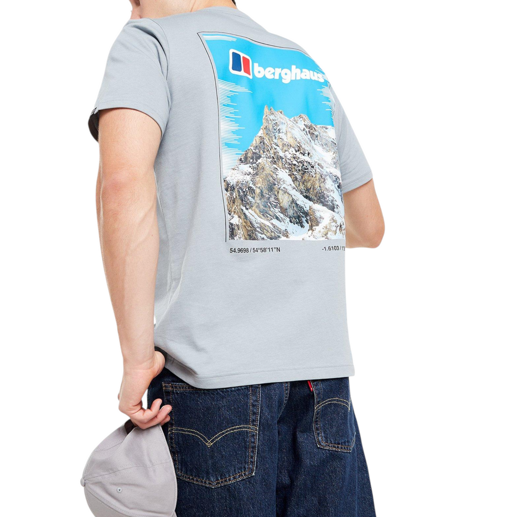 Berghaus Mens T Shirt Mount Crew Neck Short Sleeve Cotton Summer Tee