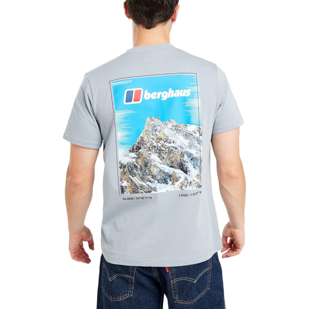 Berghaus Mens T Shirt Mount Crew Neck Short Sleeve Cotton Summer Tee