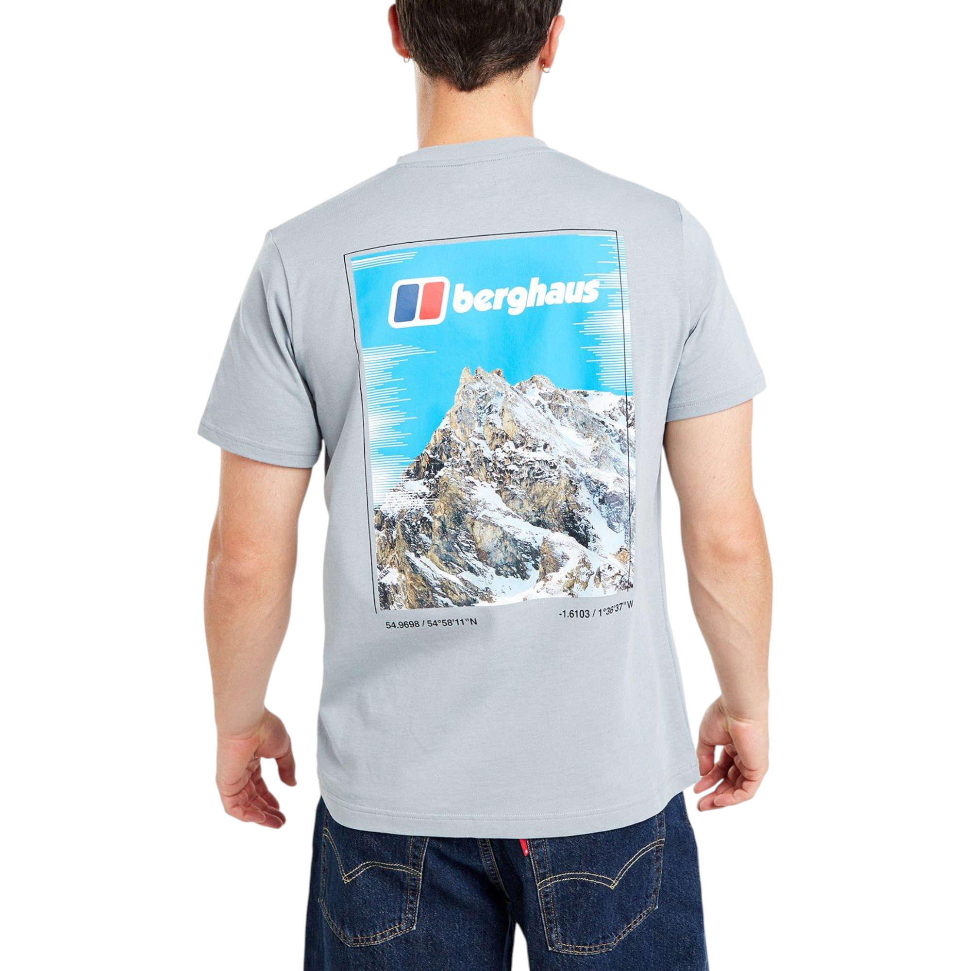 Berghaus Mens T Shirt Mount Crew Neck Short Sleeve Cotton Summer Tee