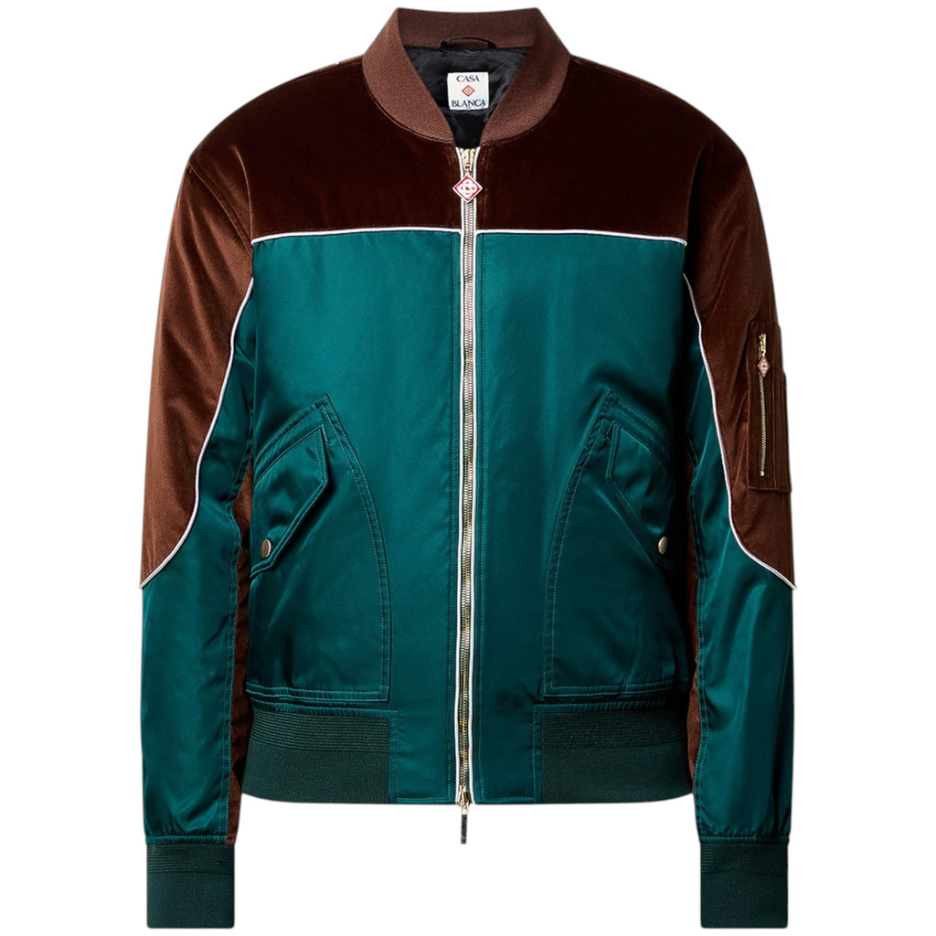 Casablanca Mens Carseat Bomber Jacket Full Zip