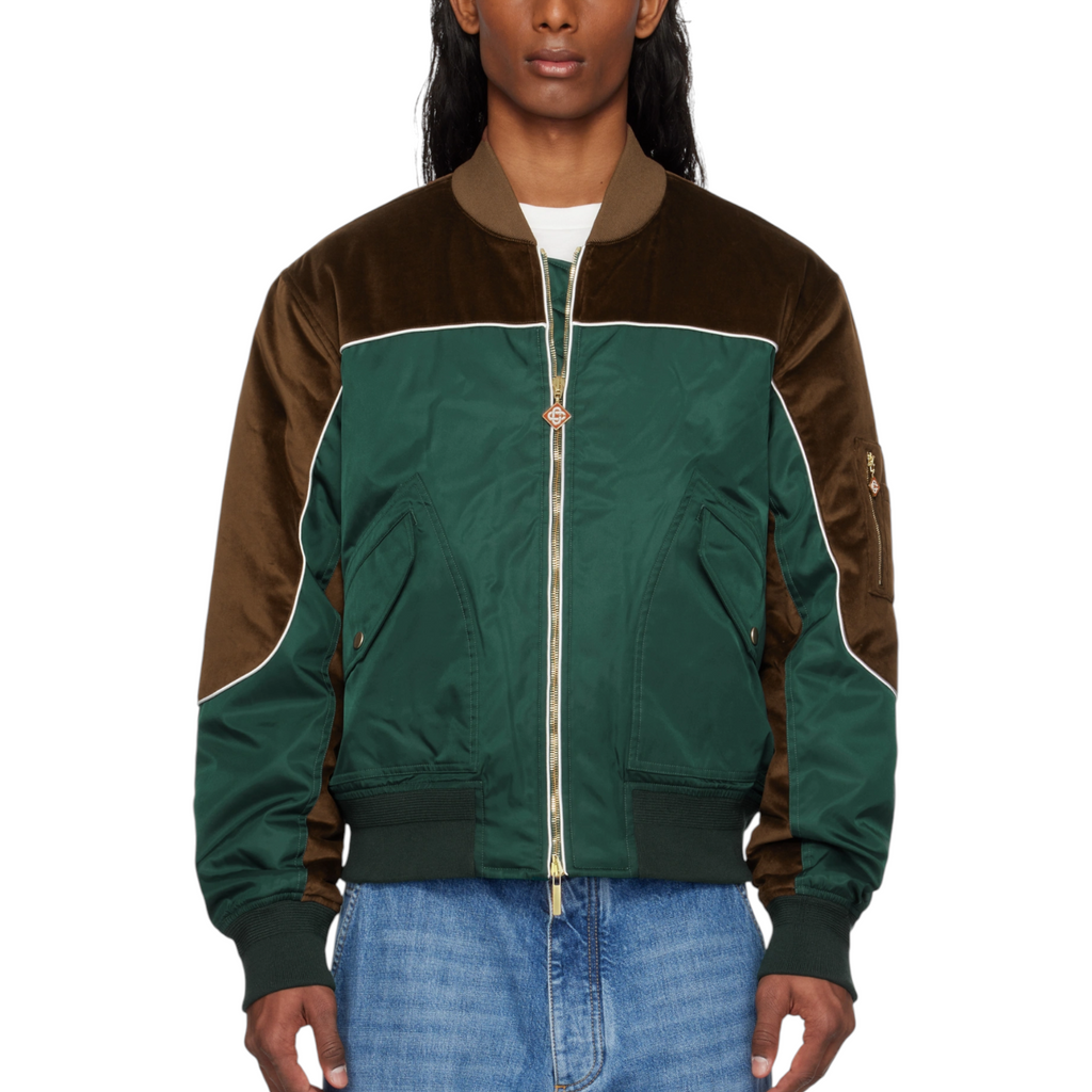 Casablanca Mens Carseat Bomber Jacket Full Zip
