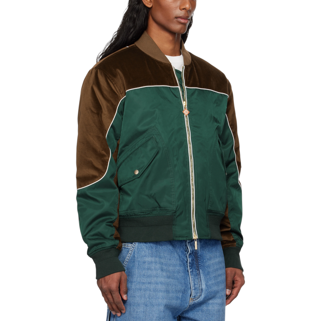 Casablanca Mens Carseat Bomber Jacket Full Zip