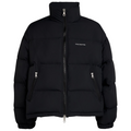 Cole Buxton Cropped Logo Puffer Jacket Black