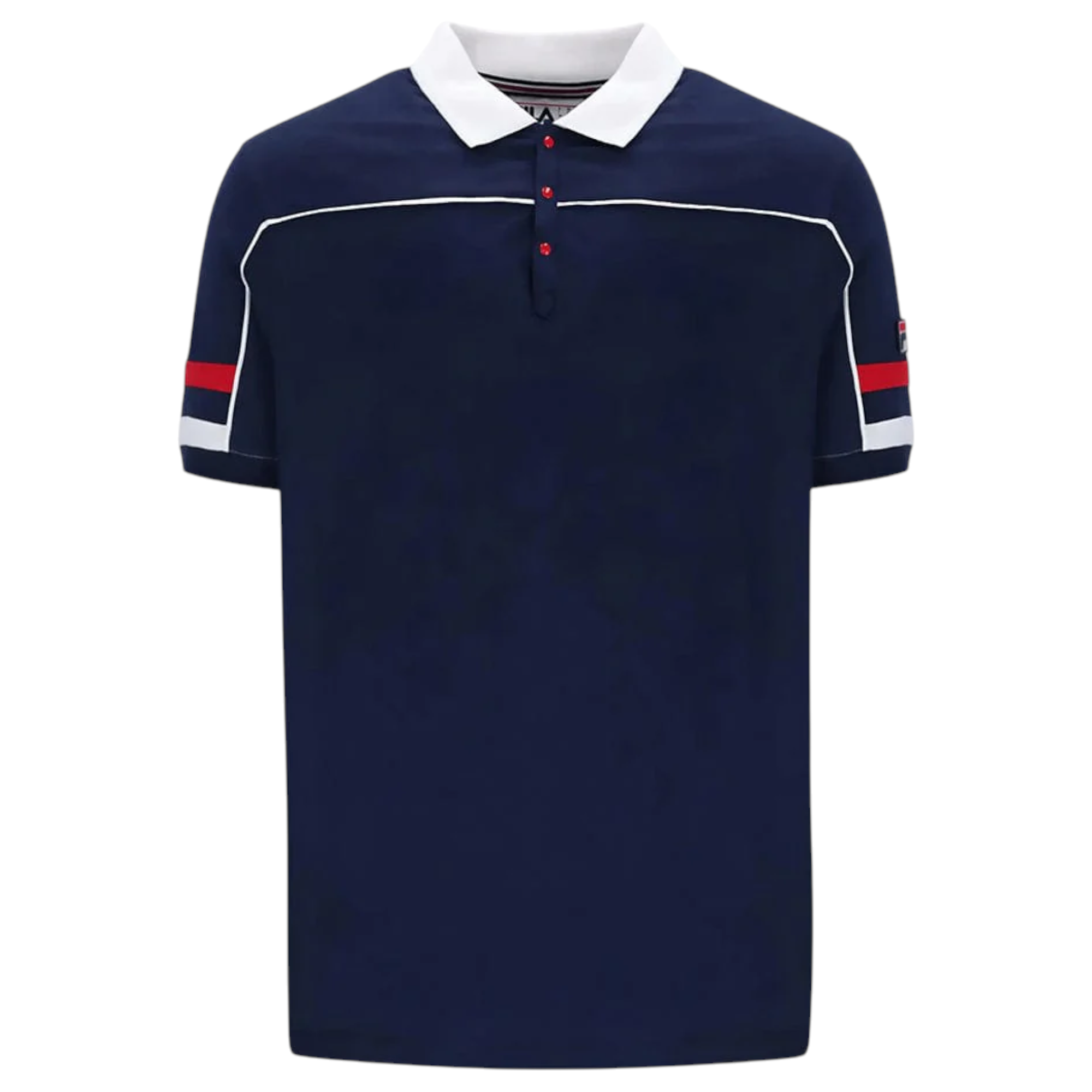 Fila Mens Polo Shirt Grand Piping Polo Short Sleeve Cotton Summer Polo