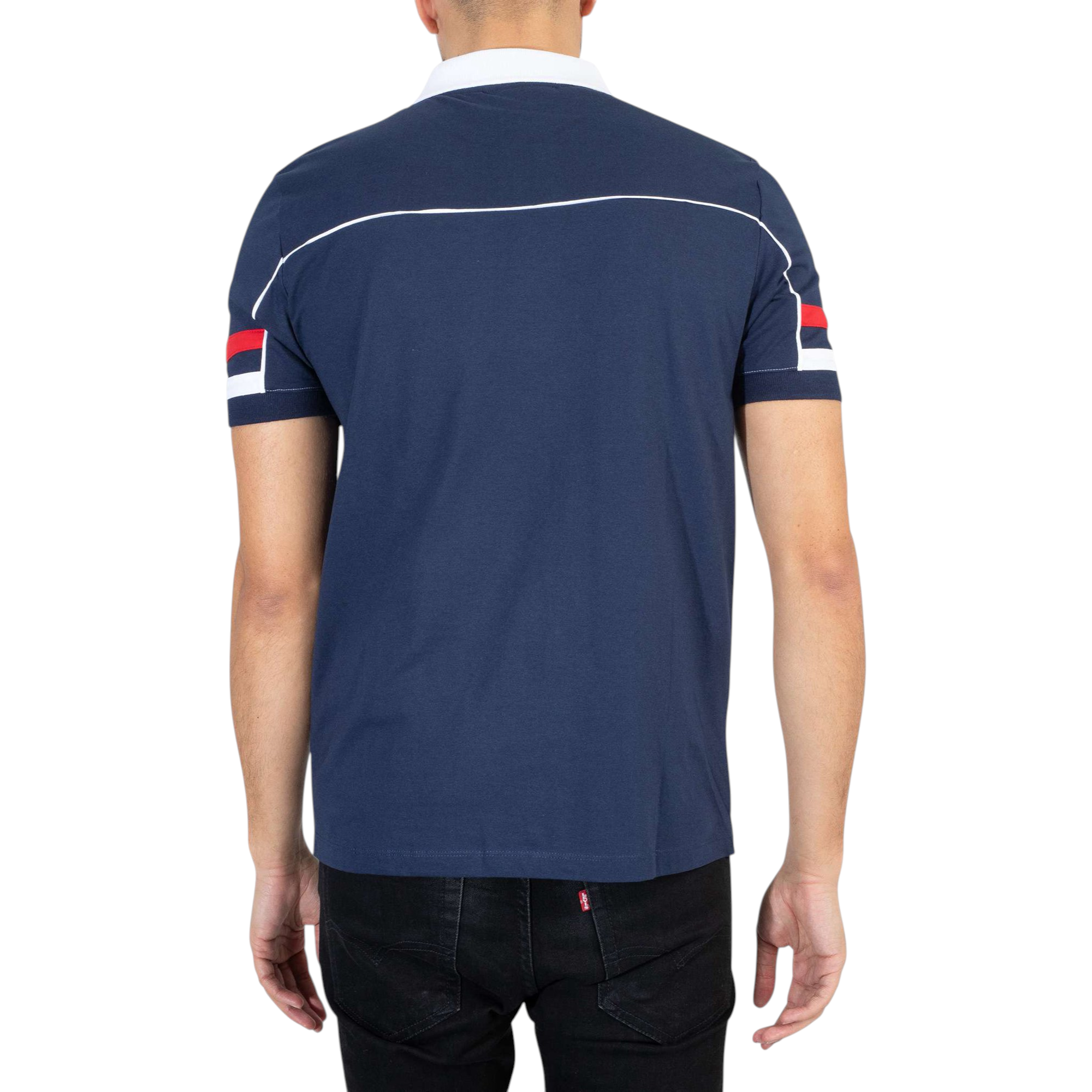 Fila Mens Polo Shirt Grand Piping Polo Short Sleeve Cotton Summer Polo