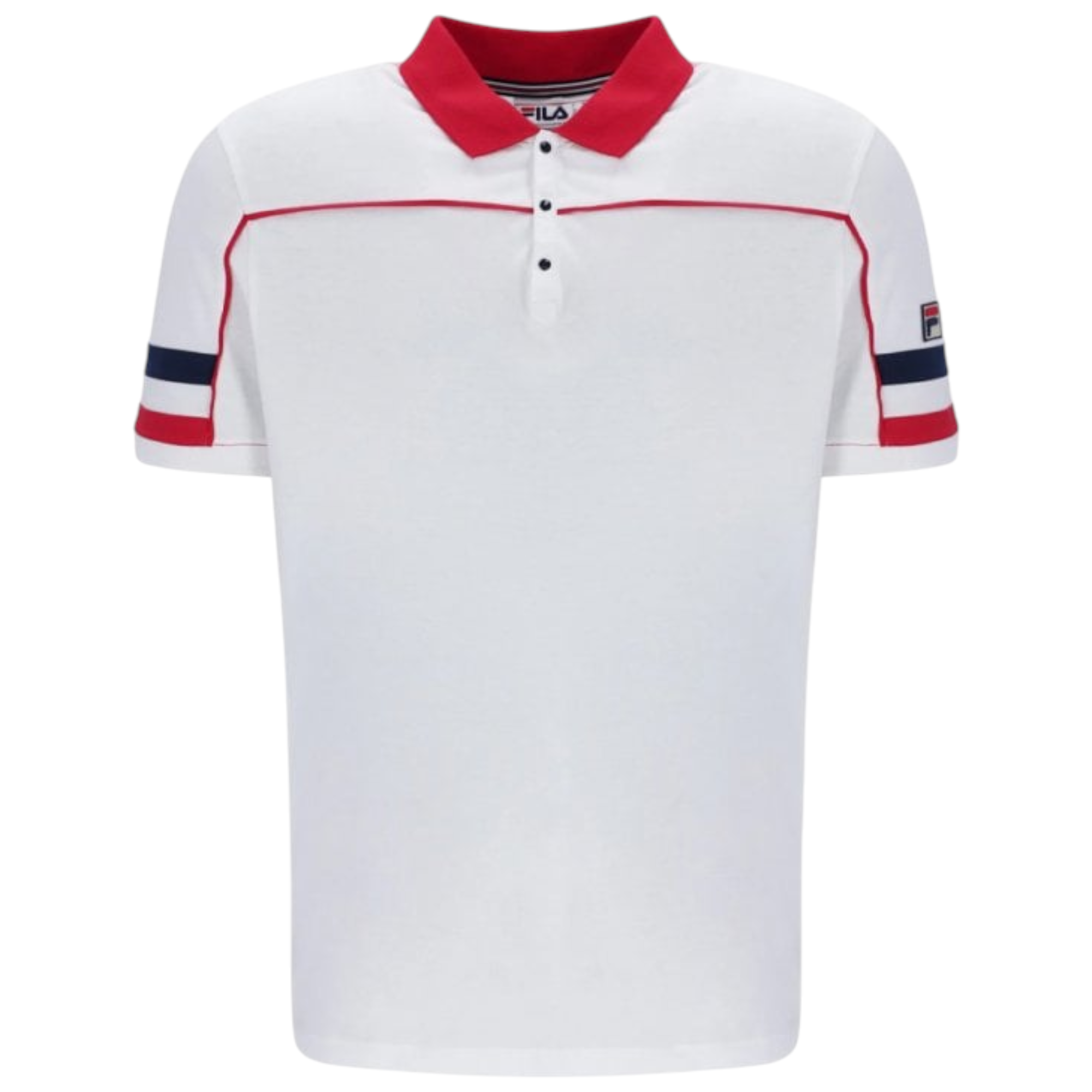 Fila Mens Polo Shirt Grand Piping Polo Short Sleeve Cotton Summer Polo