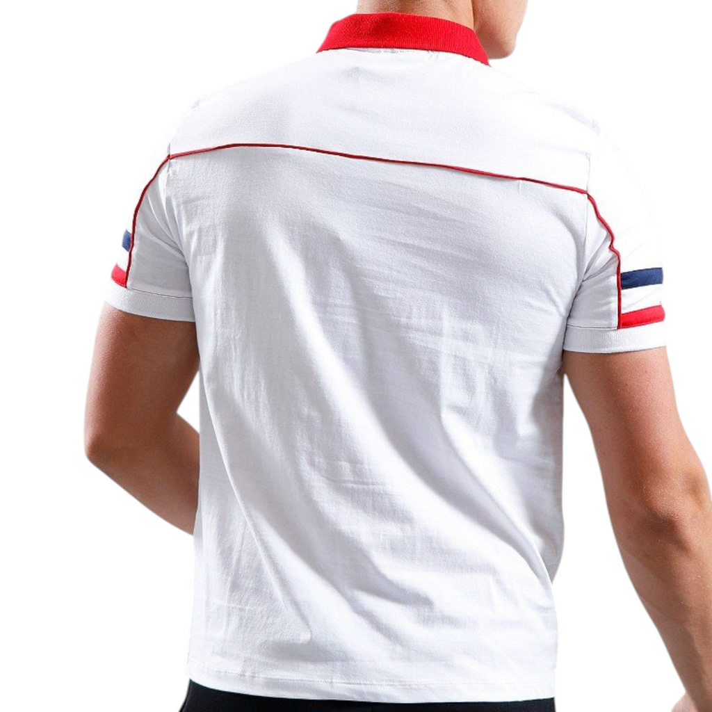 Fila Mens Polo Shirt Grand Piping Polo Short Sleeve Cotton Summer Polo
