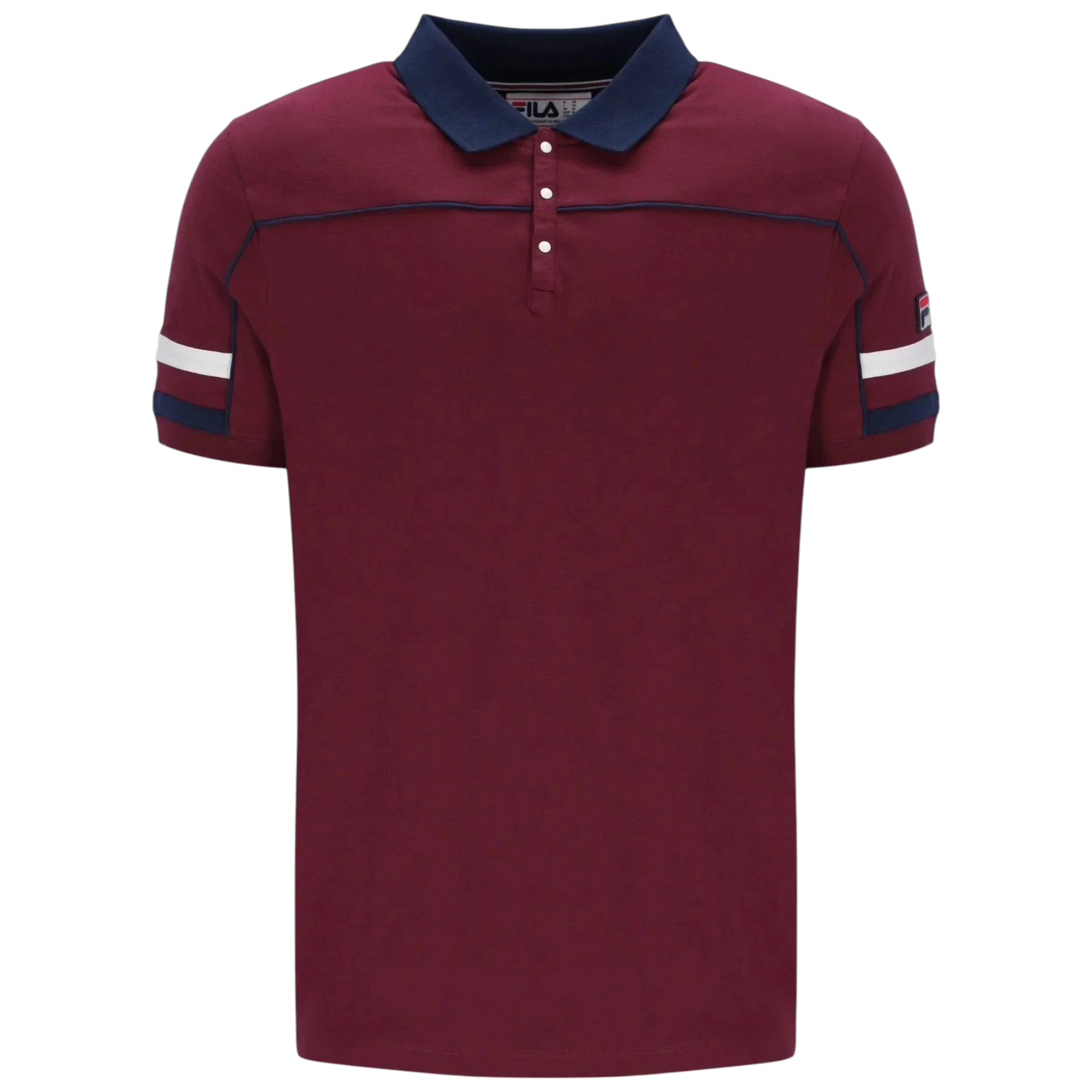 Fila Mens Polo Shirt Grand Piping Polo Short Sleeve Cotton Summer Polo