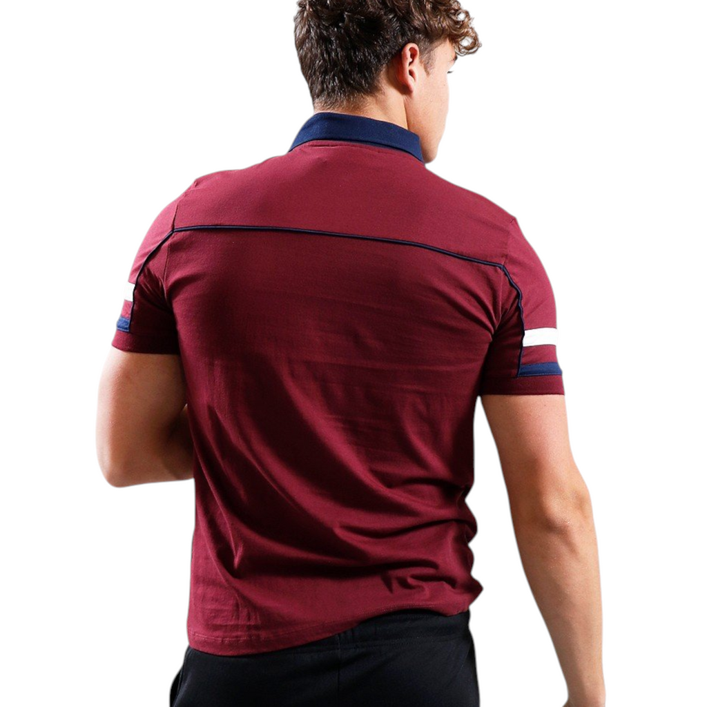 Fila Mens Polo Shirt Grand Piping Polo Short Sleeve Cotton Summer Polo