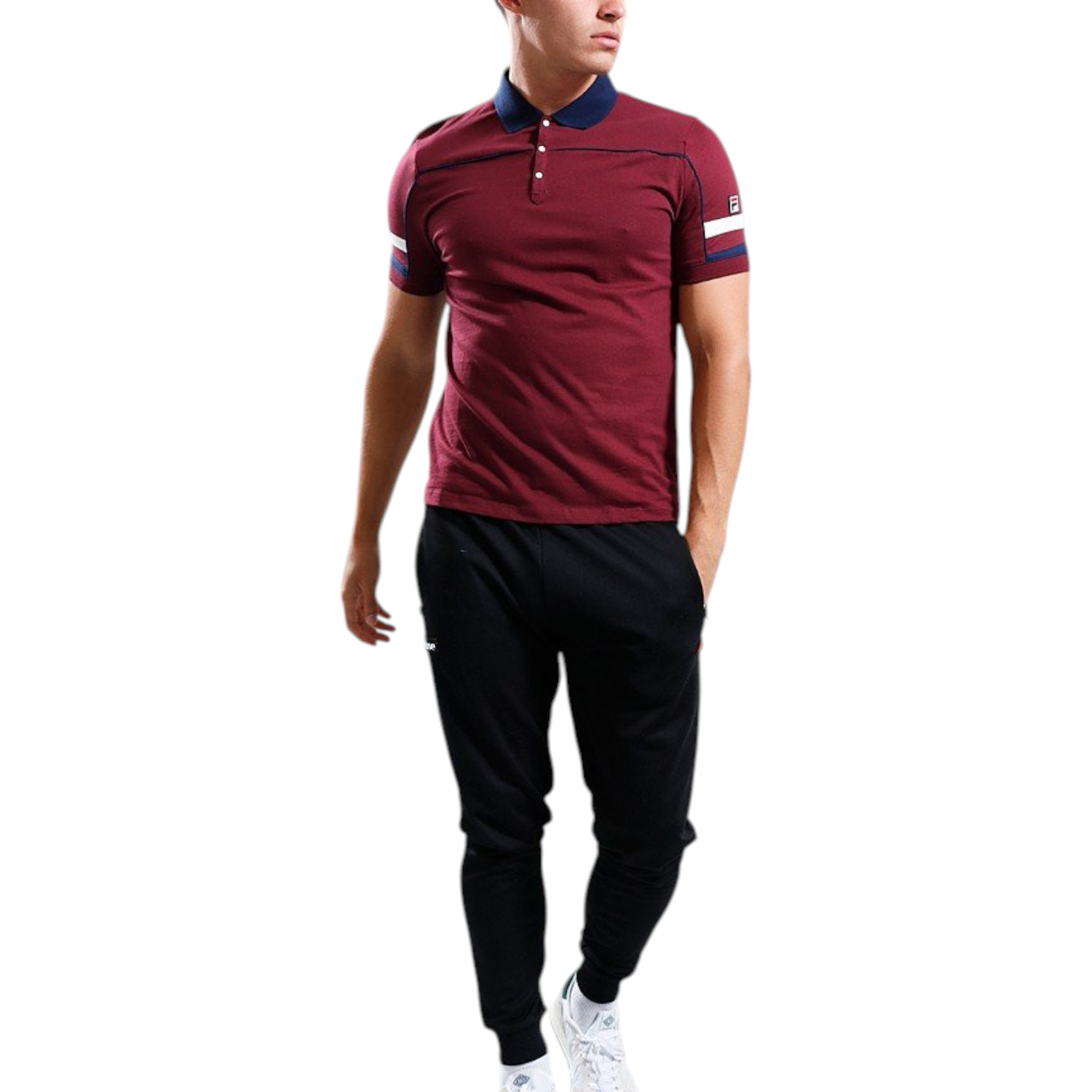 Fila Mens Polo Shirt Grand Piping Polo Short Sleeve Cotton Summer Polo