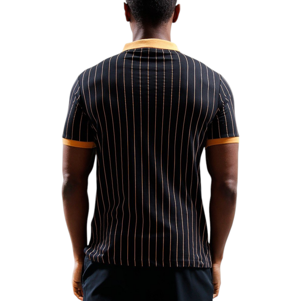 Fila Mens Polo Shirt Classic Striped Polo Short Sleeve Cotton Summer Polo