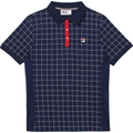 Fila Mens Polo Shirt Vintage Check Short Sleeve Summer Polo Cotton