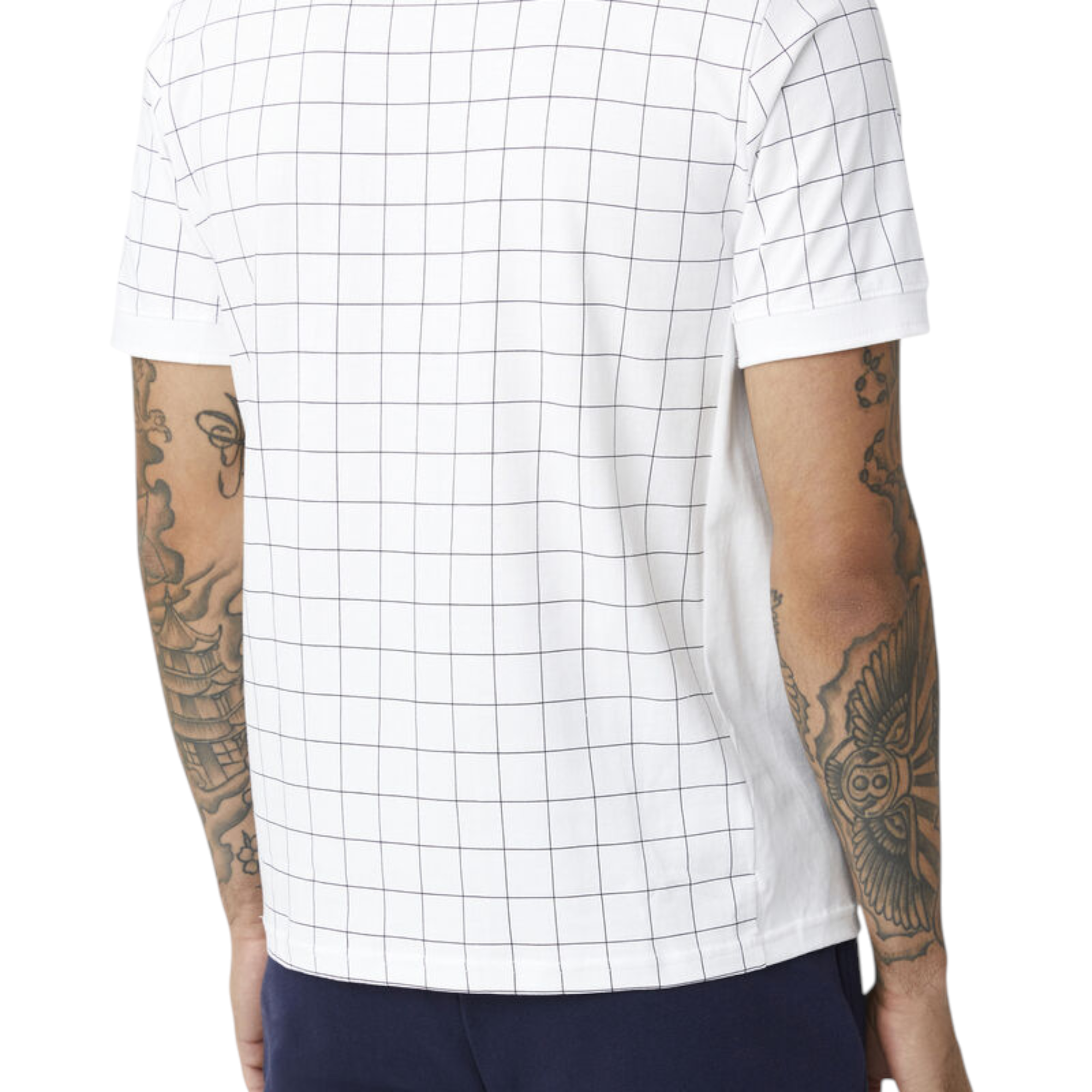 Fila Mens Polo Shirt Vintage Check Short Sleeve Summer Polo Cotton