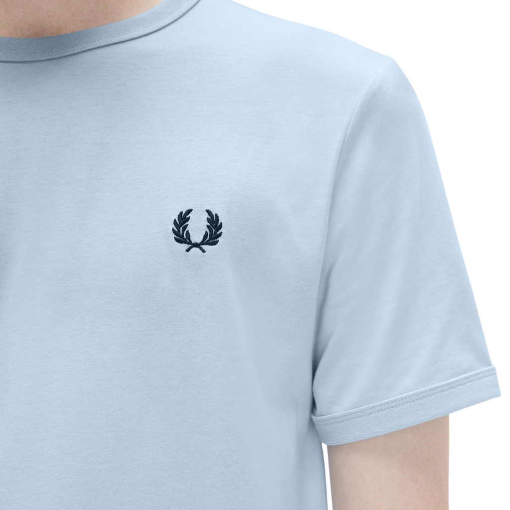 Fred Perry Mens T Shirt Ringer Crew Neck Short Sleeve Summer Tee