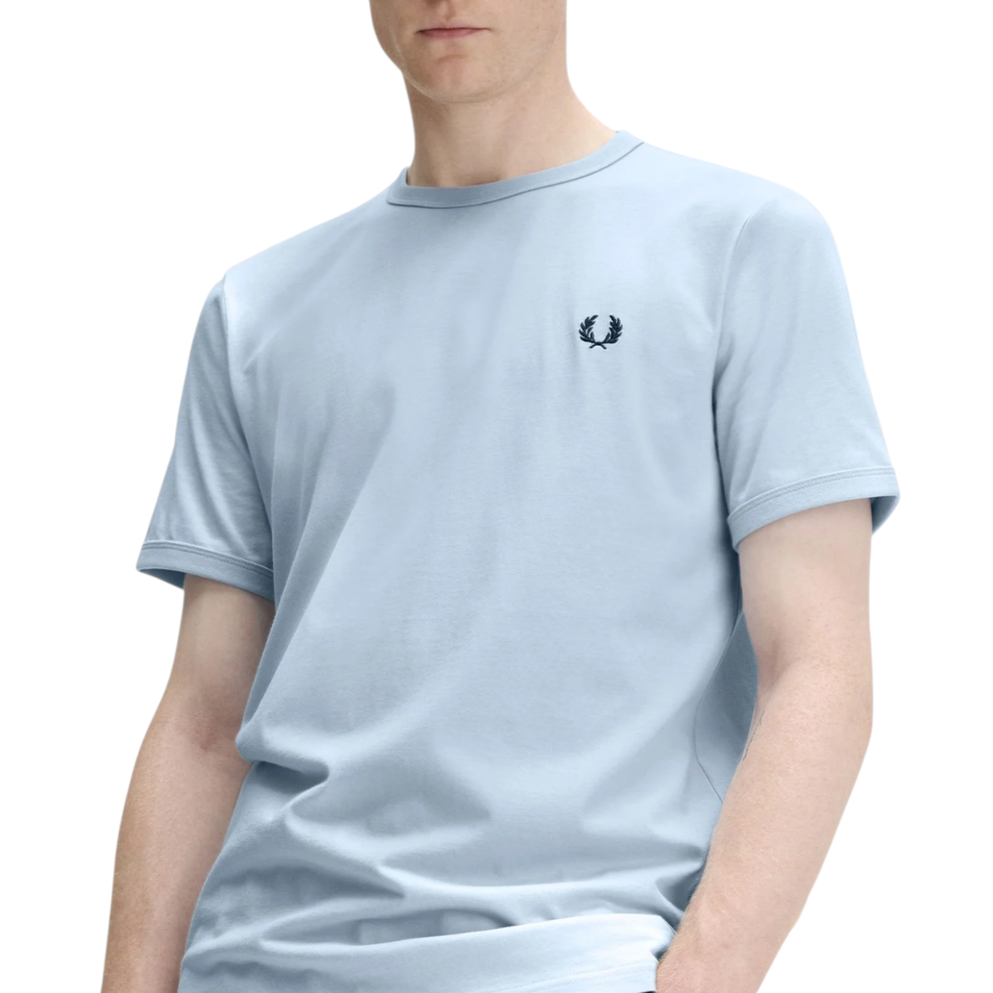 Fred Perry Mens T Shirt Ringer Crew Neck Short Sleeve Summer Tee