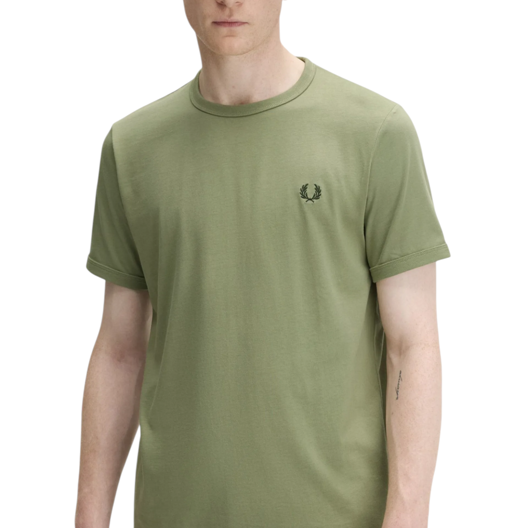 Fred Perry Mens T Shirt Ringer Crew Neck Short Sleeve Summer Tee