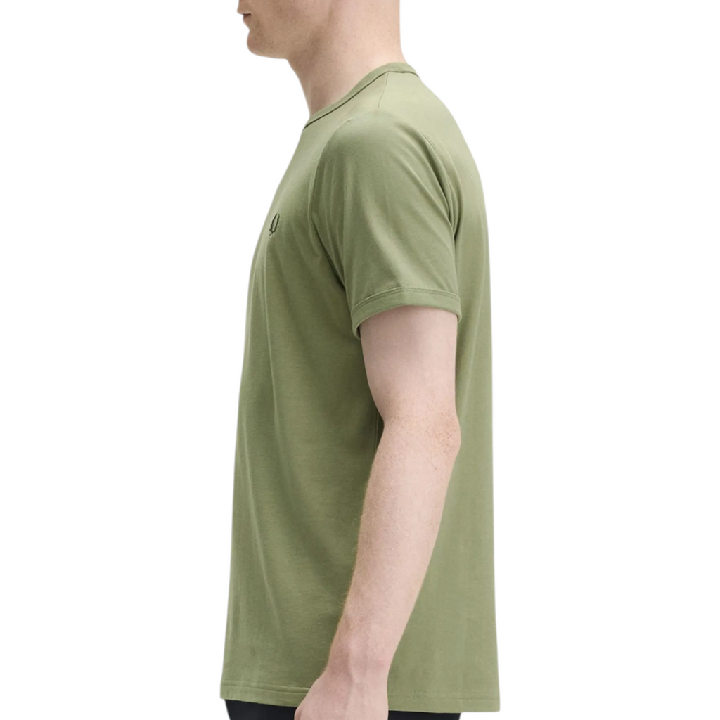 Fred Perry Mens T Shirt Ringer Crew Neck Short Sleeve Summer Tee