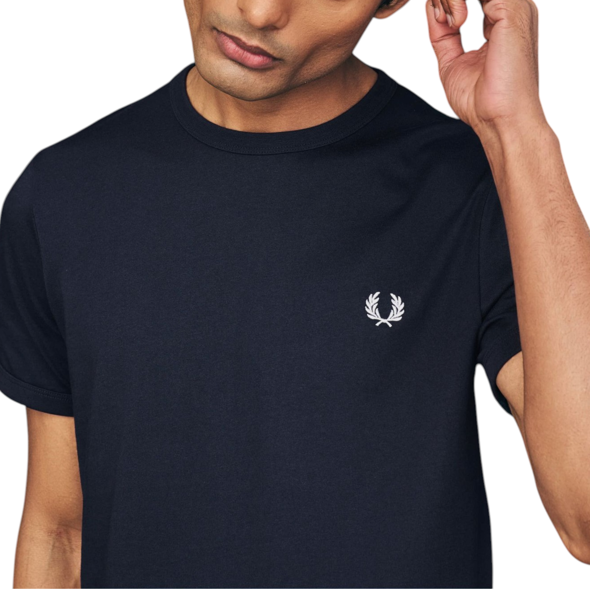 Fred Perry Mens T Shirt Ringer Crew Neck Short Sleeve Summer Tee