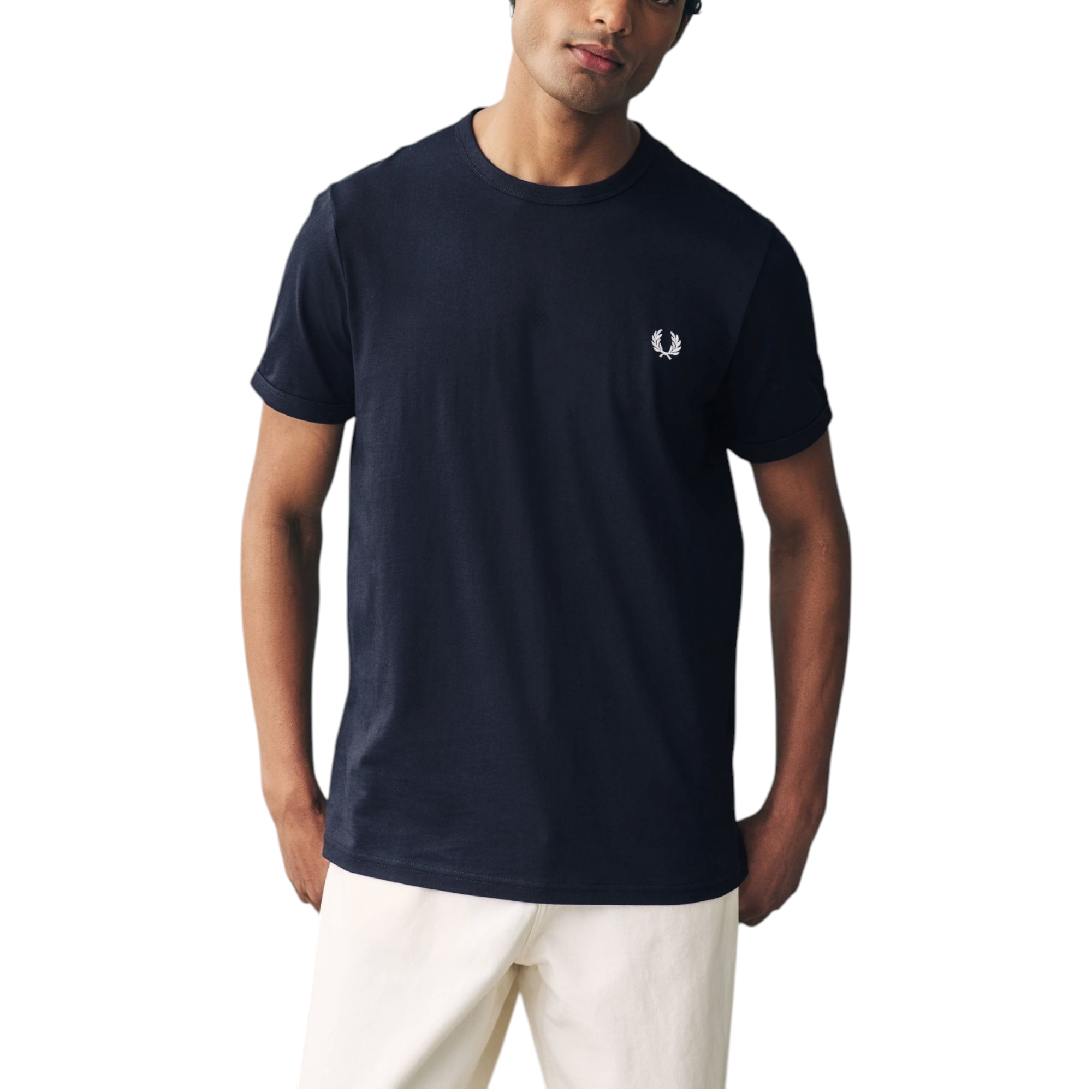 Fred Perry Mens T Shirt Ringer Crew Neck Short Sleeve Summer Tee