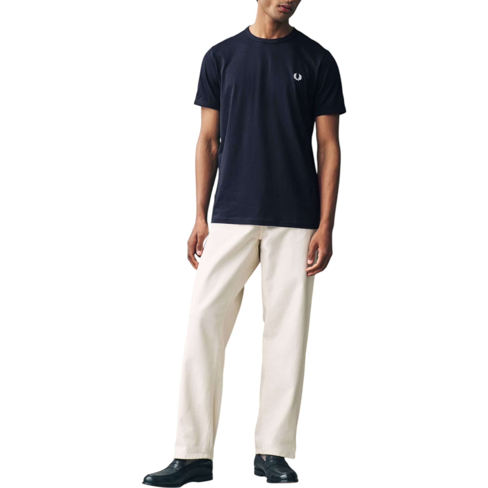 Fred Perry Mens T Shirt Ringer Crew Neck Short Sleeve Summer Tee