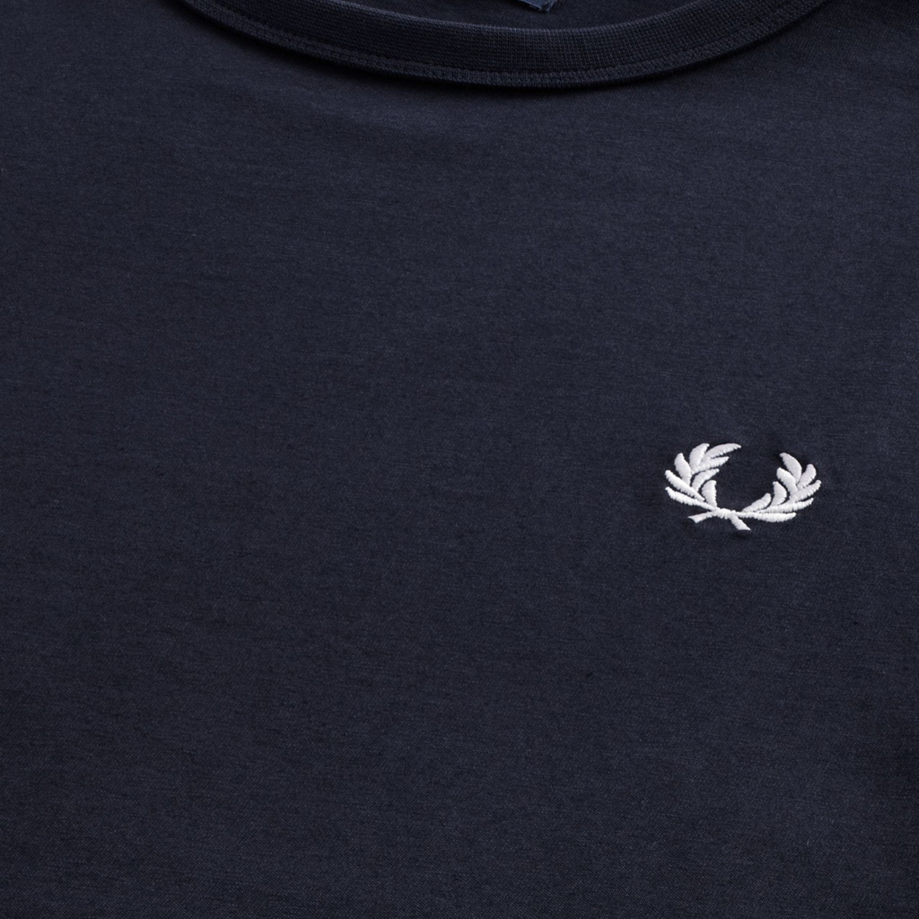 Fred Perry Mens T Shirt Ringer Crew Neck Short Sleeve Summer Tee