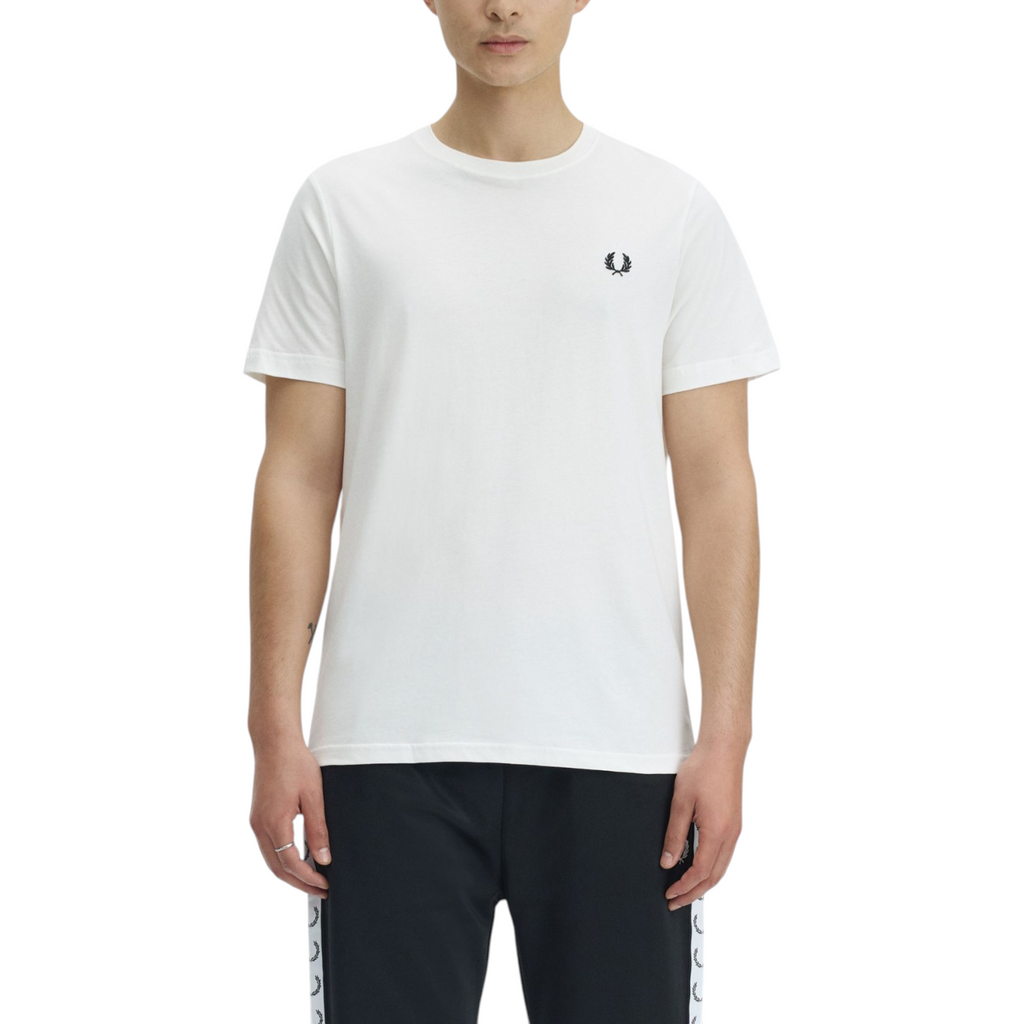 Fred Perry Mens T Shirt Ringer Crew Neck Short Sleeve Summer Tee