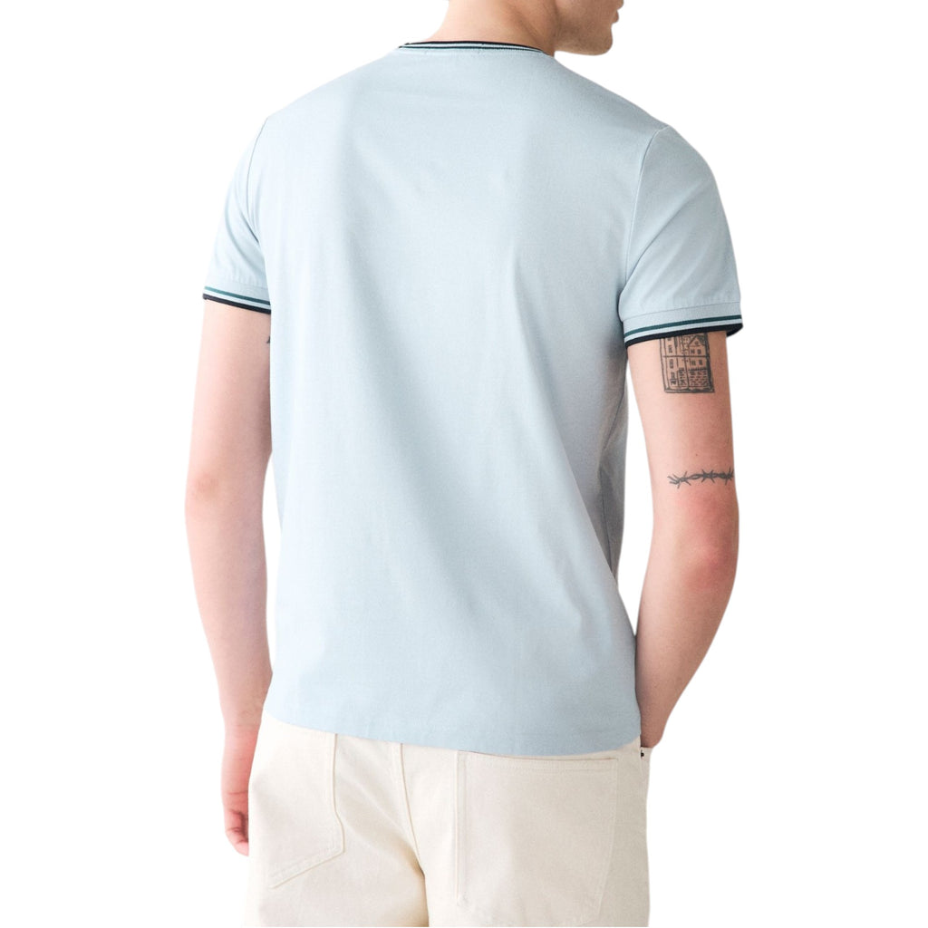Fred Perry Twin Tipped Mens T Shirt Crew Neck Short Sleeve Summer Tee