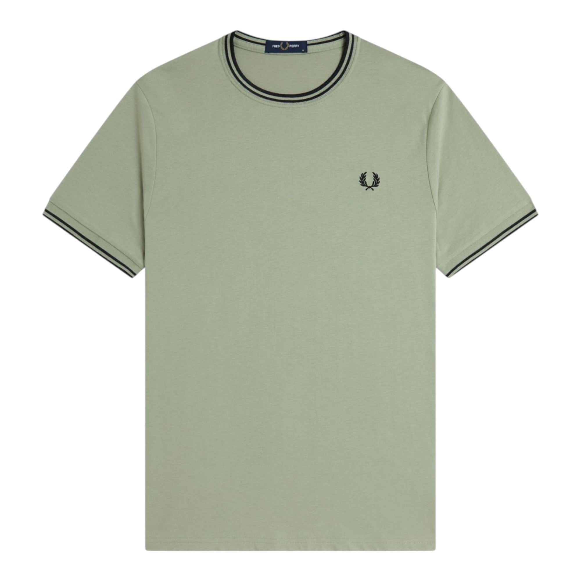 Fred Perry Twin Tipped Mens T Shirt Crew Neck Short Sleeve Summer Tee