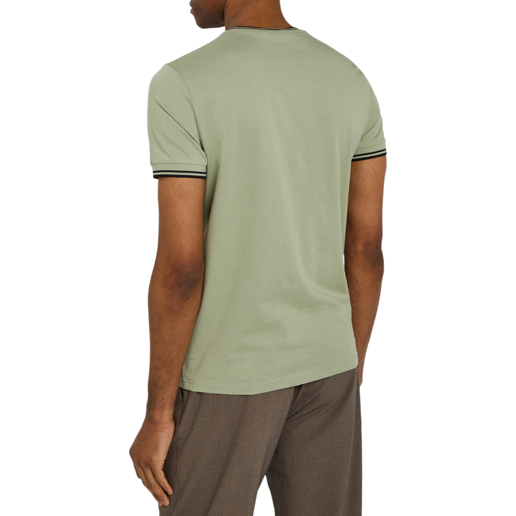 Fred Perry Twin Tipped Mens T Shirt Crew Neck Short Sleeve Summer Tee