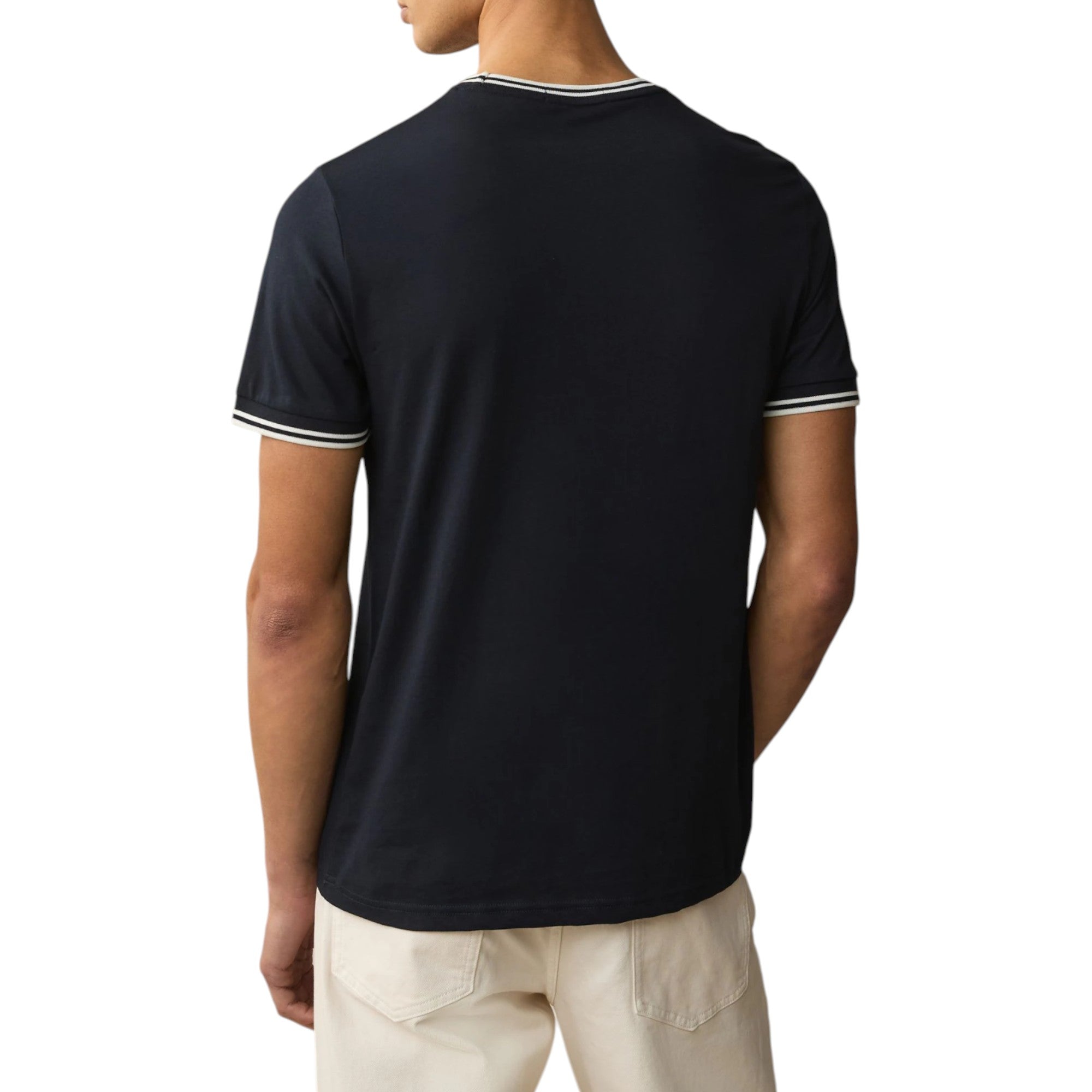 Fred Perry Twin Tipped Mens T Shirt Crew Neck Short Sleeve Summer Tee
