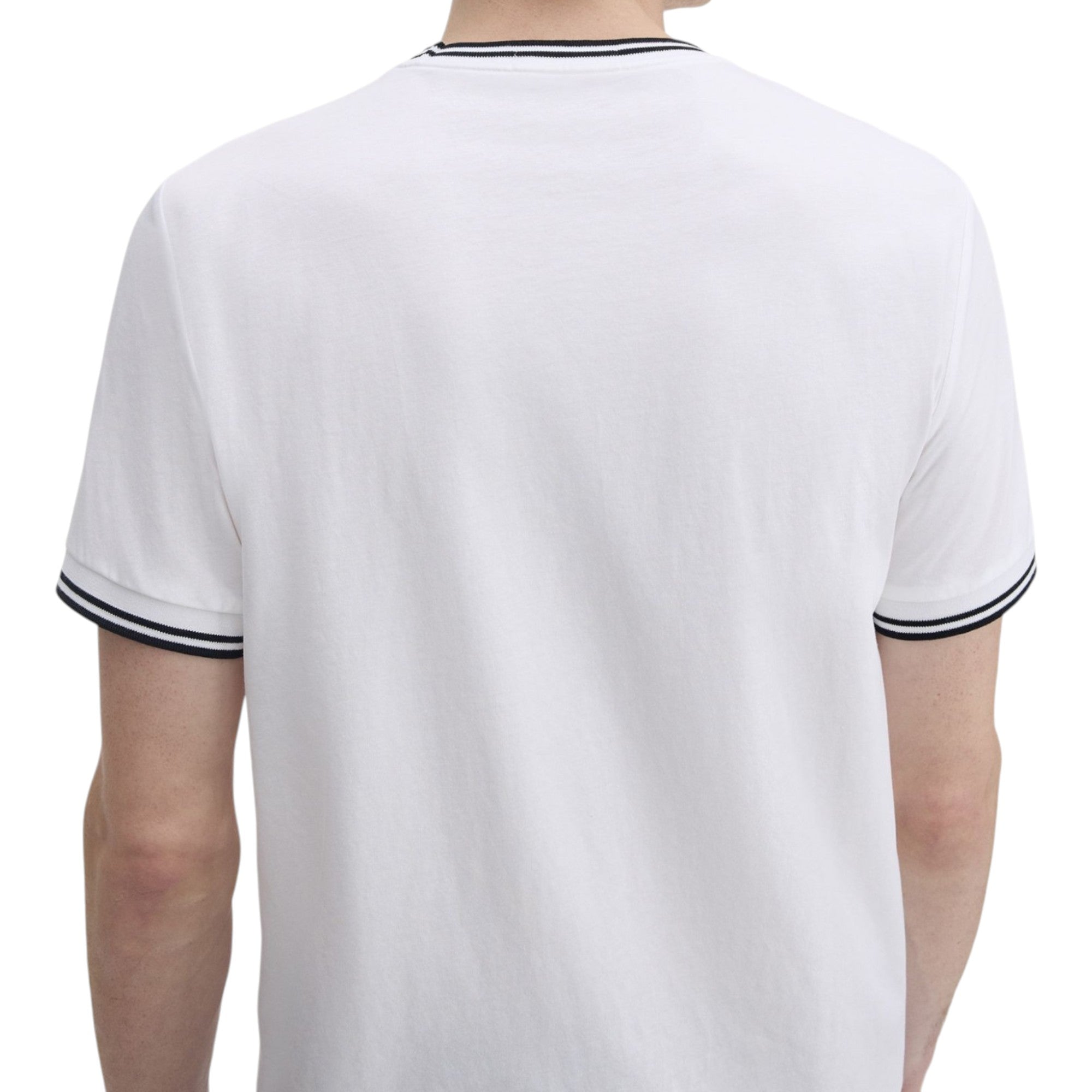 Fred Perry Twin Tipped Mens T Shirt Crew Neck Short Sleeve Summer Tee