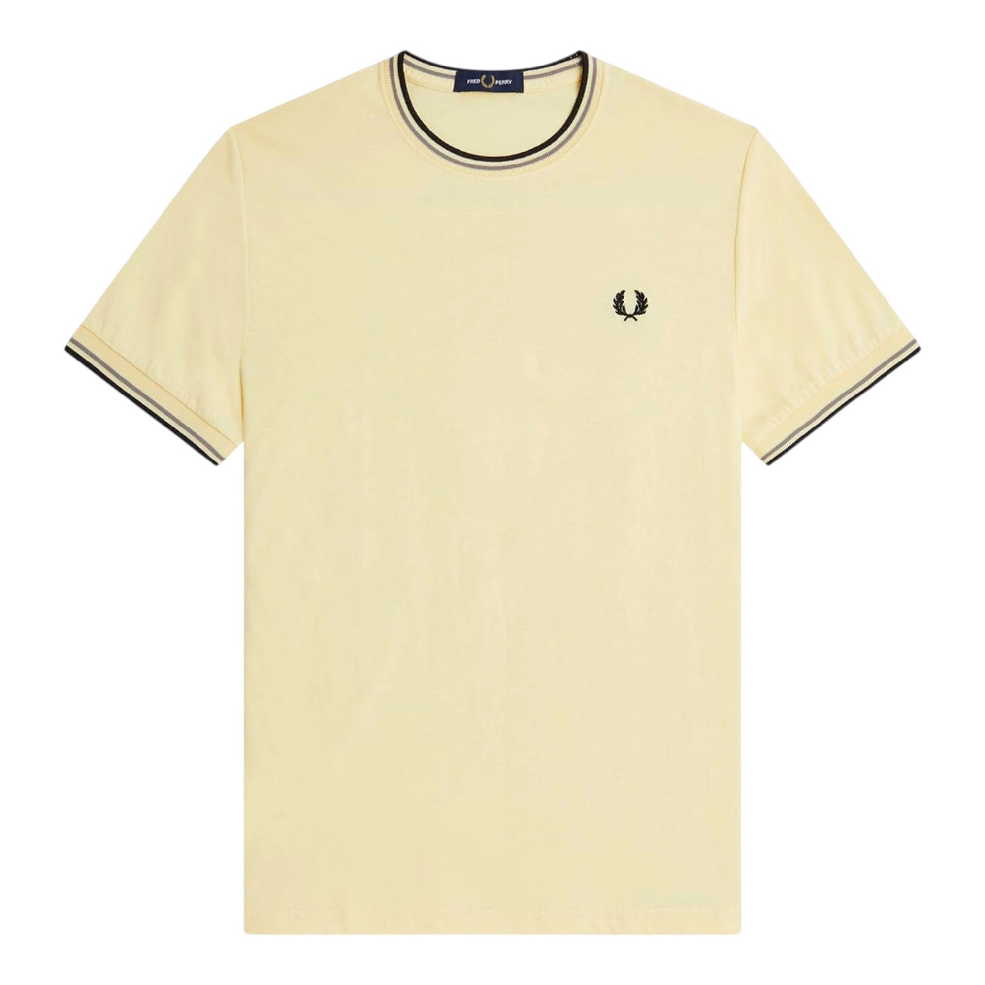 Fred Perry Twin Tipped Mens T Shirt Crew Neck Short Sleeve Summer Tee