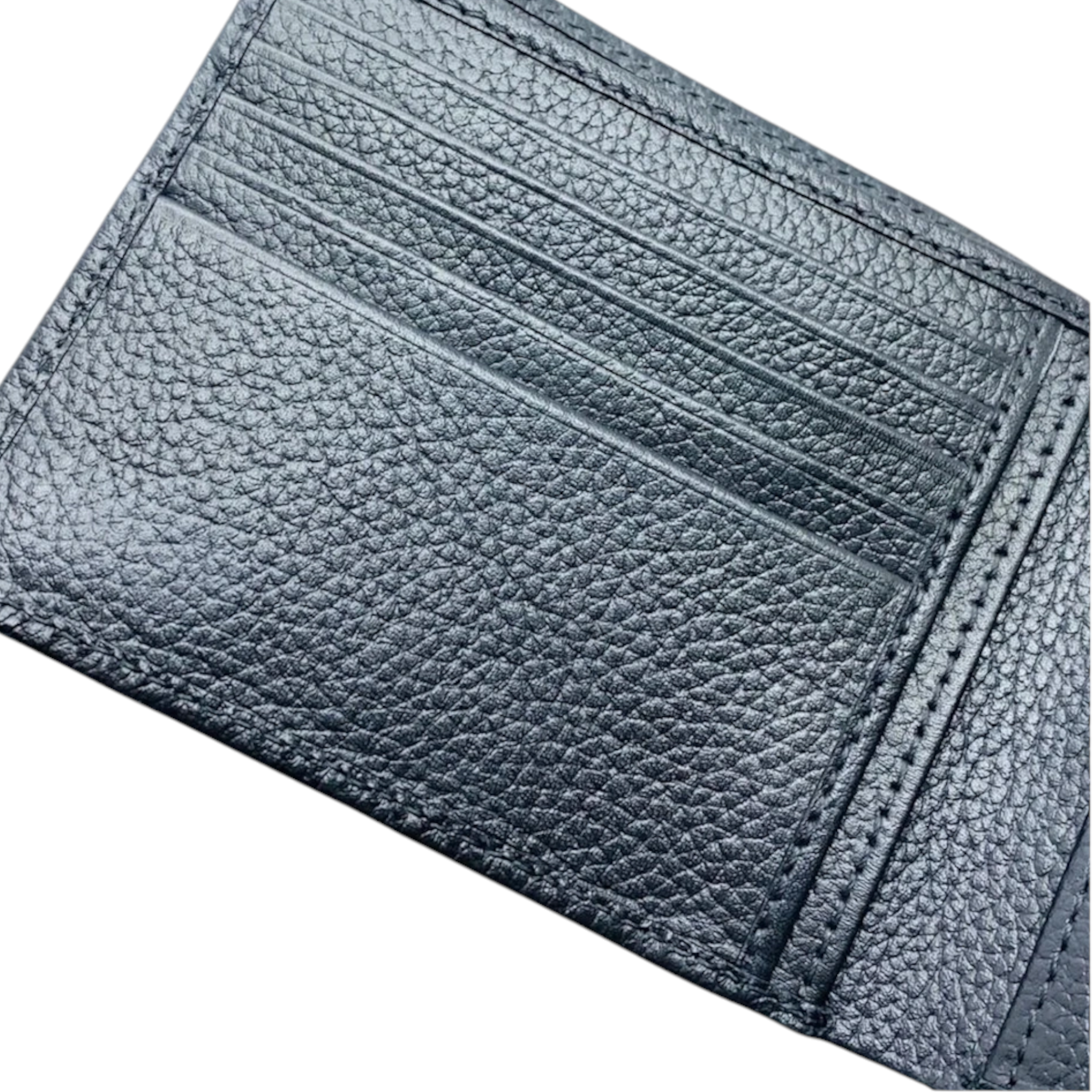 Hugo Boss Mens Genuine Leather Wallet Traveller Bifold Credit Card Holder Black