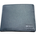 Hugo Boss Mens Genuine Leather Wallet Traveller Bifold Credit Card Holder Black