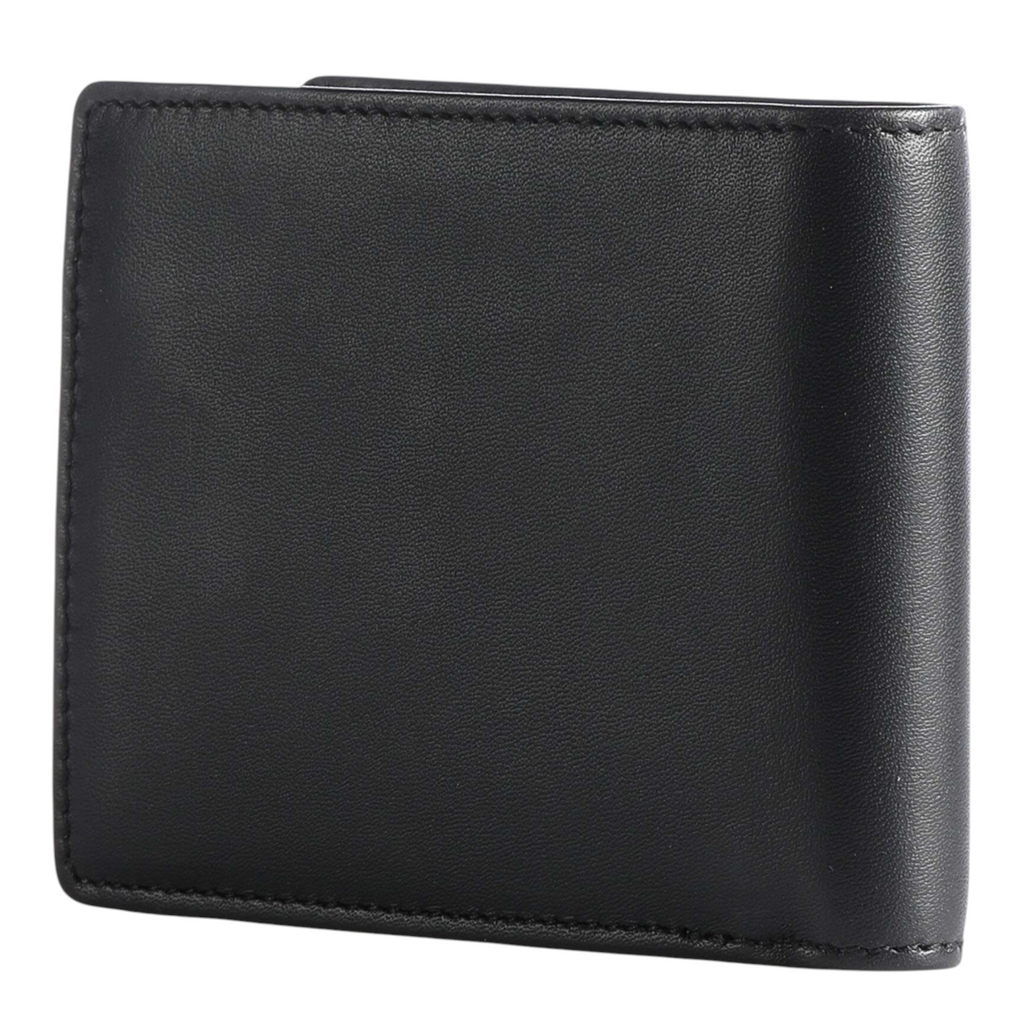 Hugo Boss Mens Wallet Asolo Genuine Leather Wallet Bifold Credit Card Holder Black