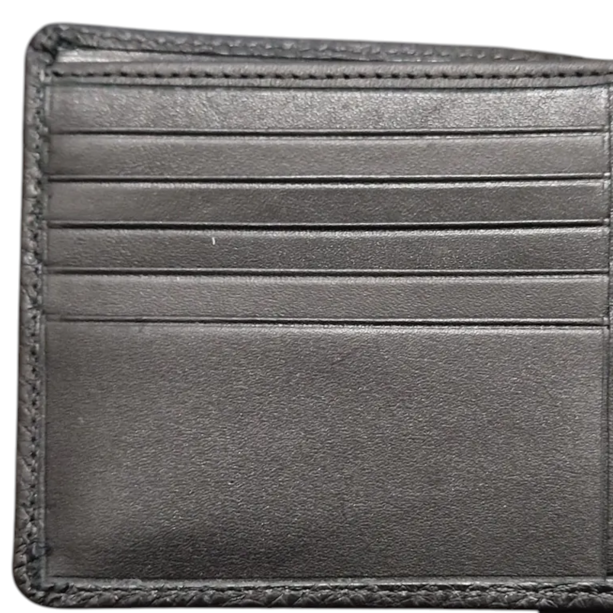 Hugo Boss Mens Genuine Leather Wallet Moneme Bifold Credit Card Holder Black