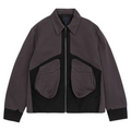 Jlal Bias Jacket Mens Full Zip Winter Coat Dark Grey