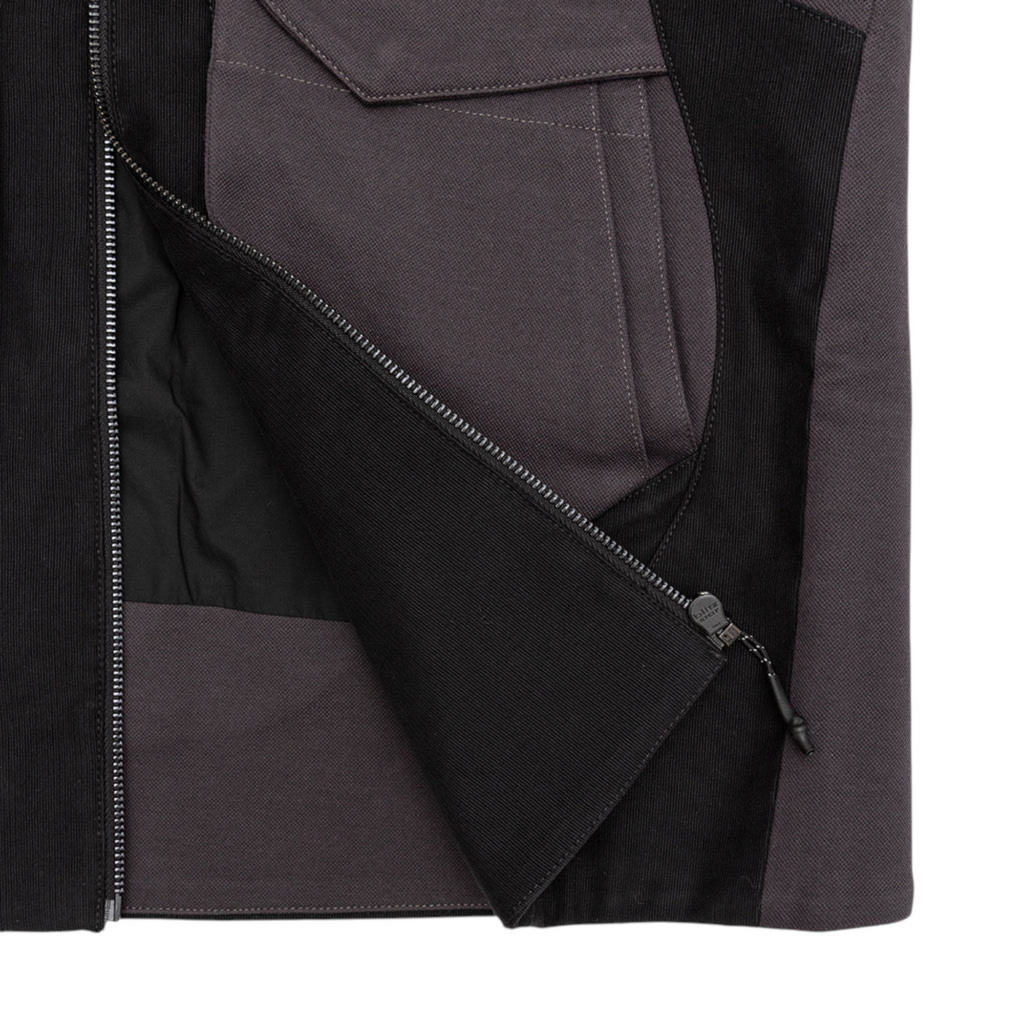 Jlal Bias Jacket Mens Full Zip Winter Coat Dark Grey