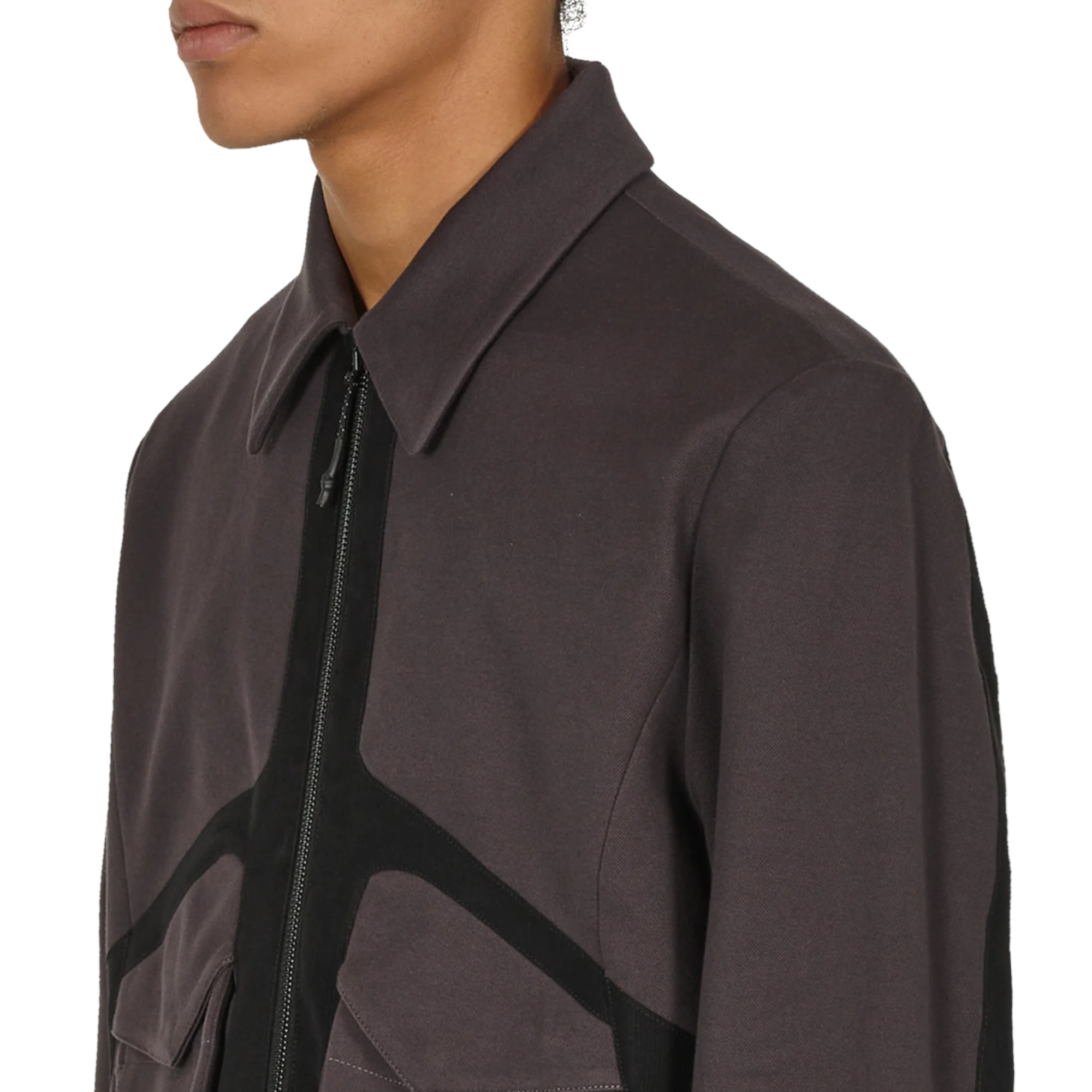 Jlal Bias Jacket Mens Full Zip Winter Coat Dark Grey