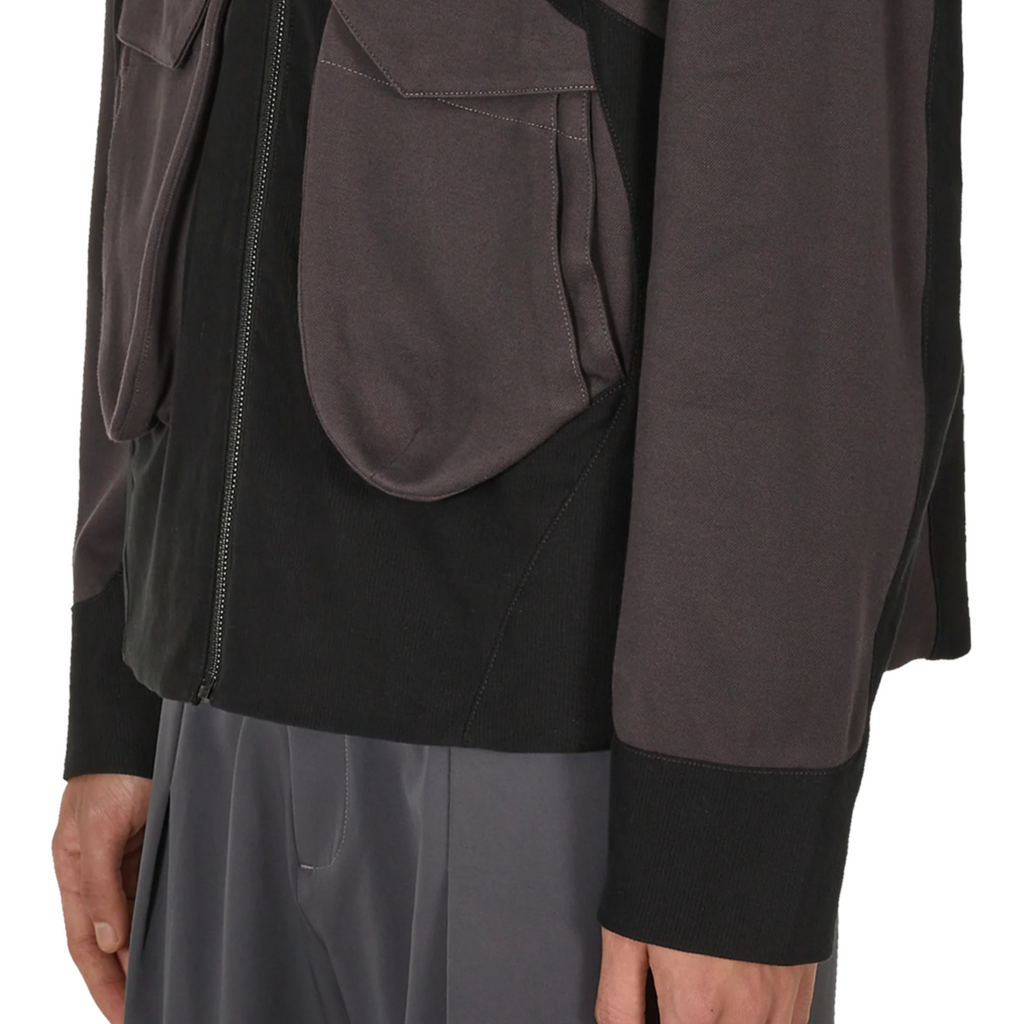 Jlal Bias Jacket Mens Full Zip Winter Coat Dark Grey
