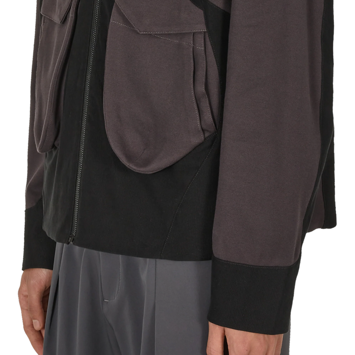 Jlal Bias Jacket Mens Full Zip Winter Coat Dark Grey