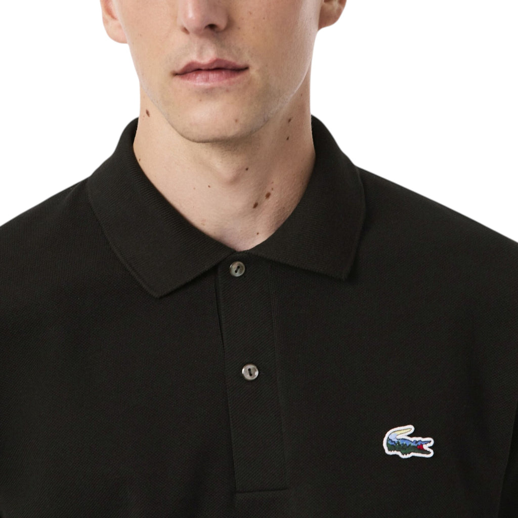 Lacoste Mens Polo Shirts Classic Fit Landscape Crocodile Pique Golf Polo Shirt