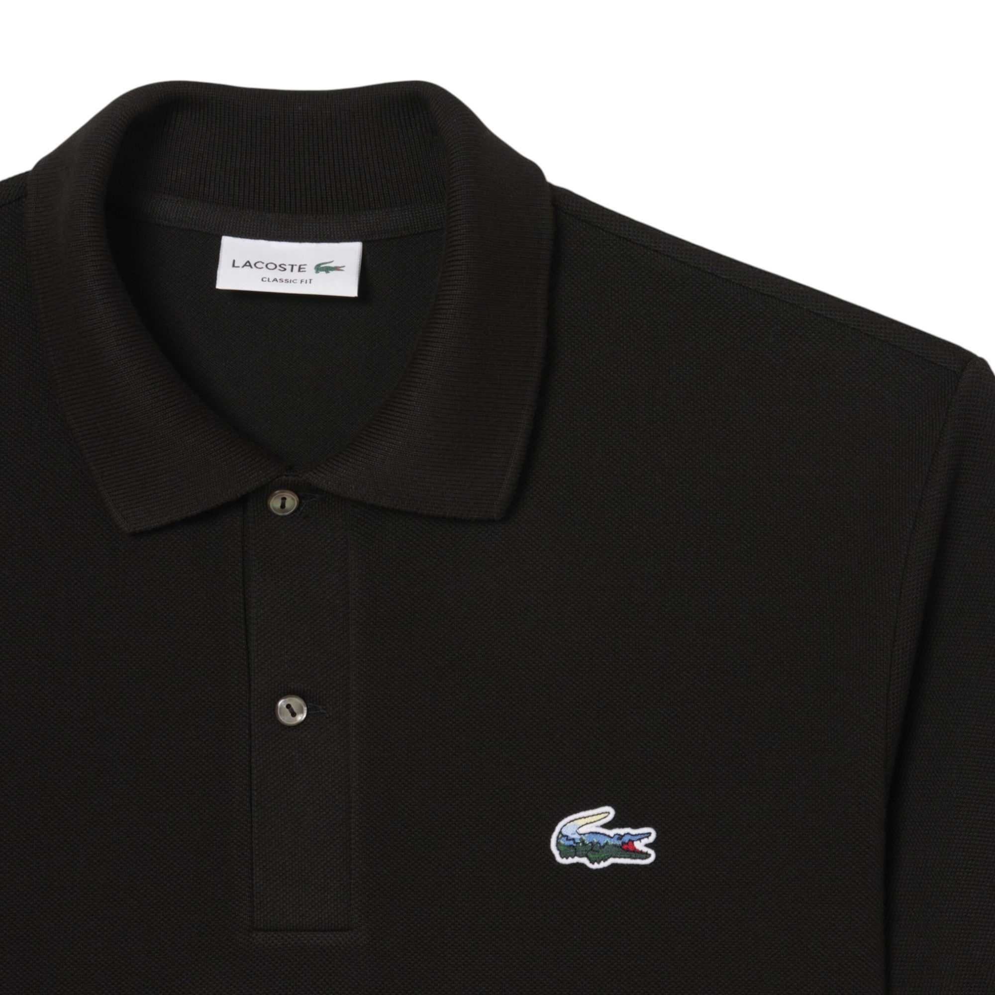 Lacoste Mens Polo Shirts Classic Fit Landscape Crocodile Pique Golf Polo Shirt