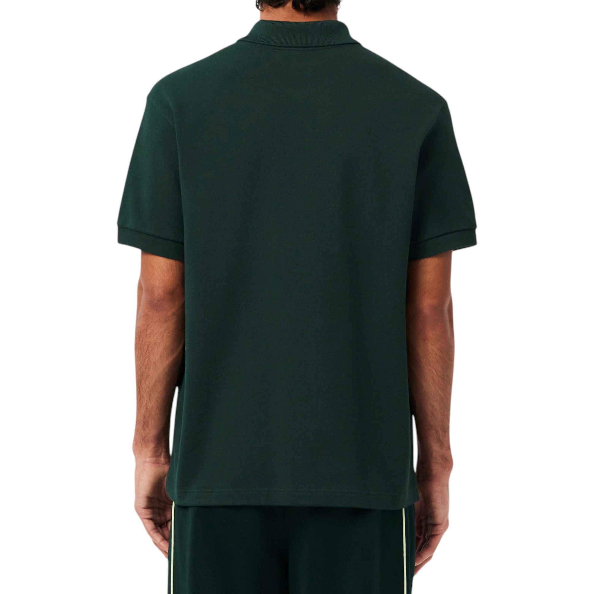 Lacoste Mens Polo Shirts Classic Fit Landscape Crocodile Pique Golf Polo Shirt