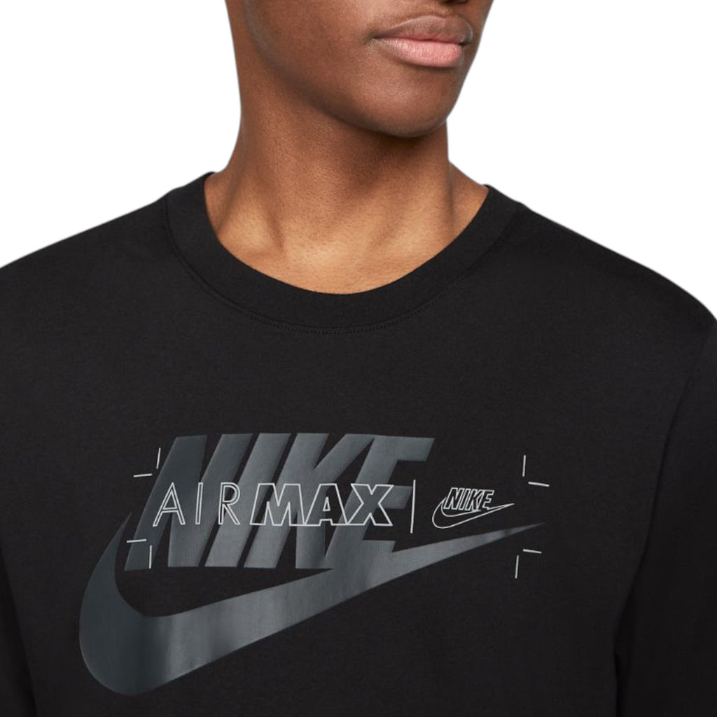 Nike Air Max Mens T Shirts Athletic Swoosh DC2554 Crew Ncek Short Sleeve Cotton Tee