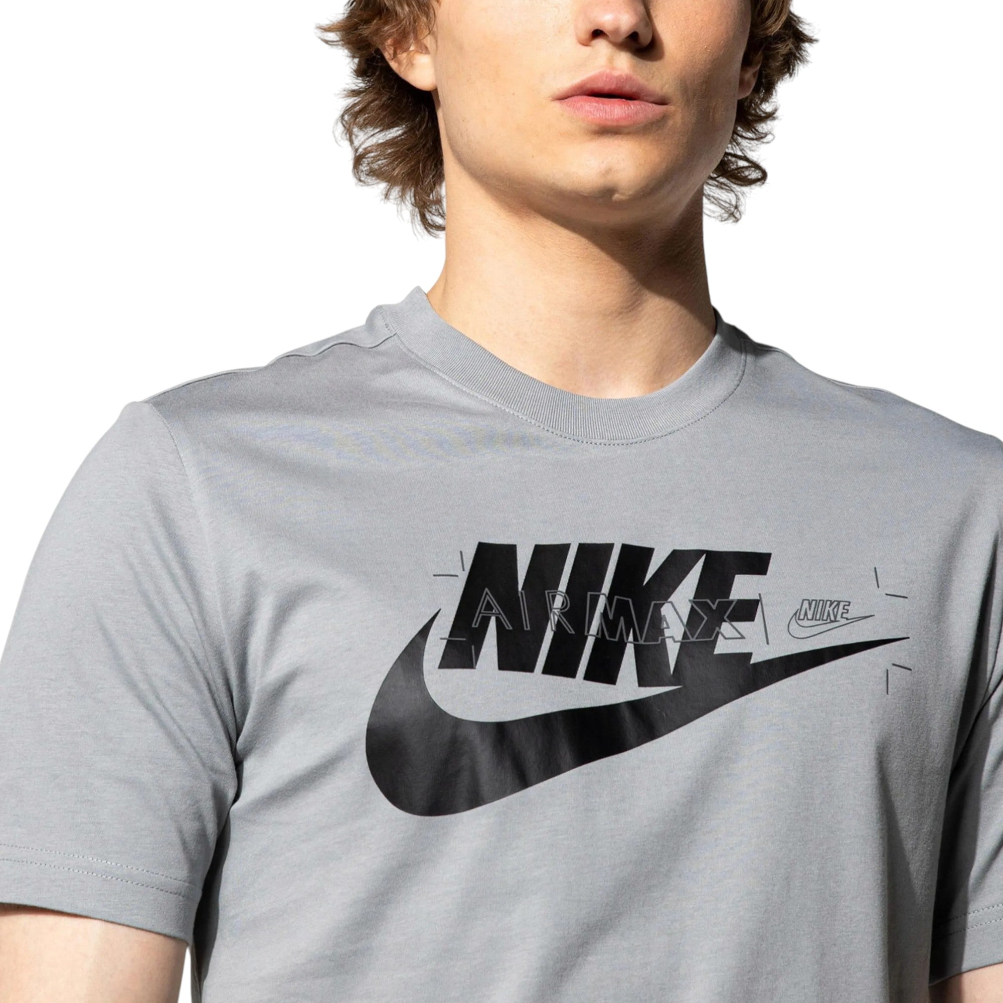 Nike Air Max Mens T Shirts Athletic Swoosh DC2554 Crew Ncek Short Sleeve Cotton Tee