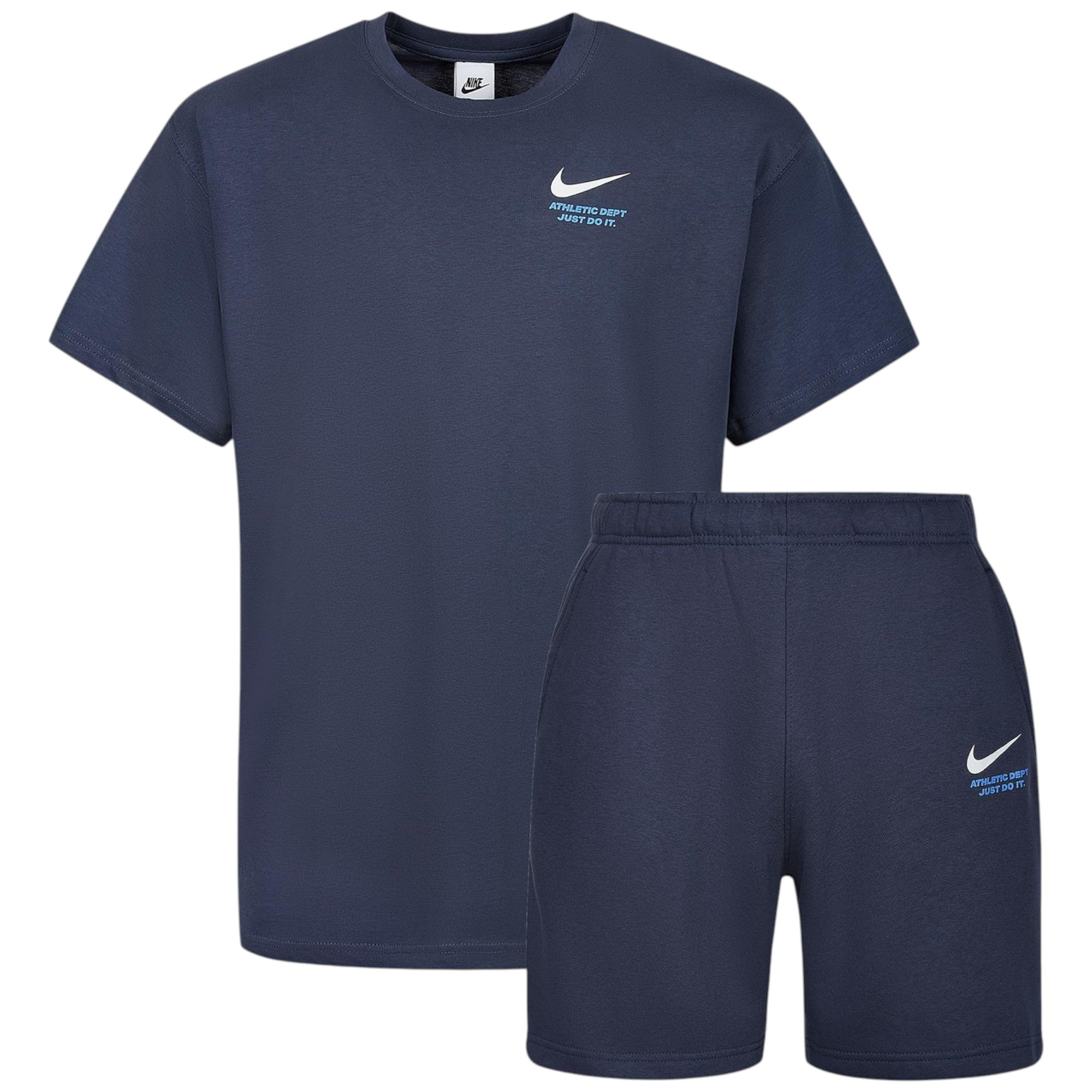Nike Mens T Shirts Shorts Set Co Ords Athletic Swoosh Cotton Sportswear Summer Set
