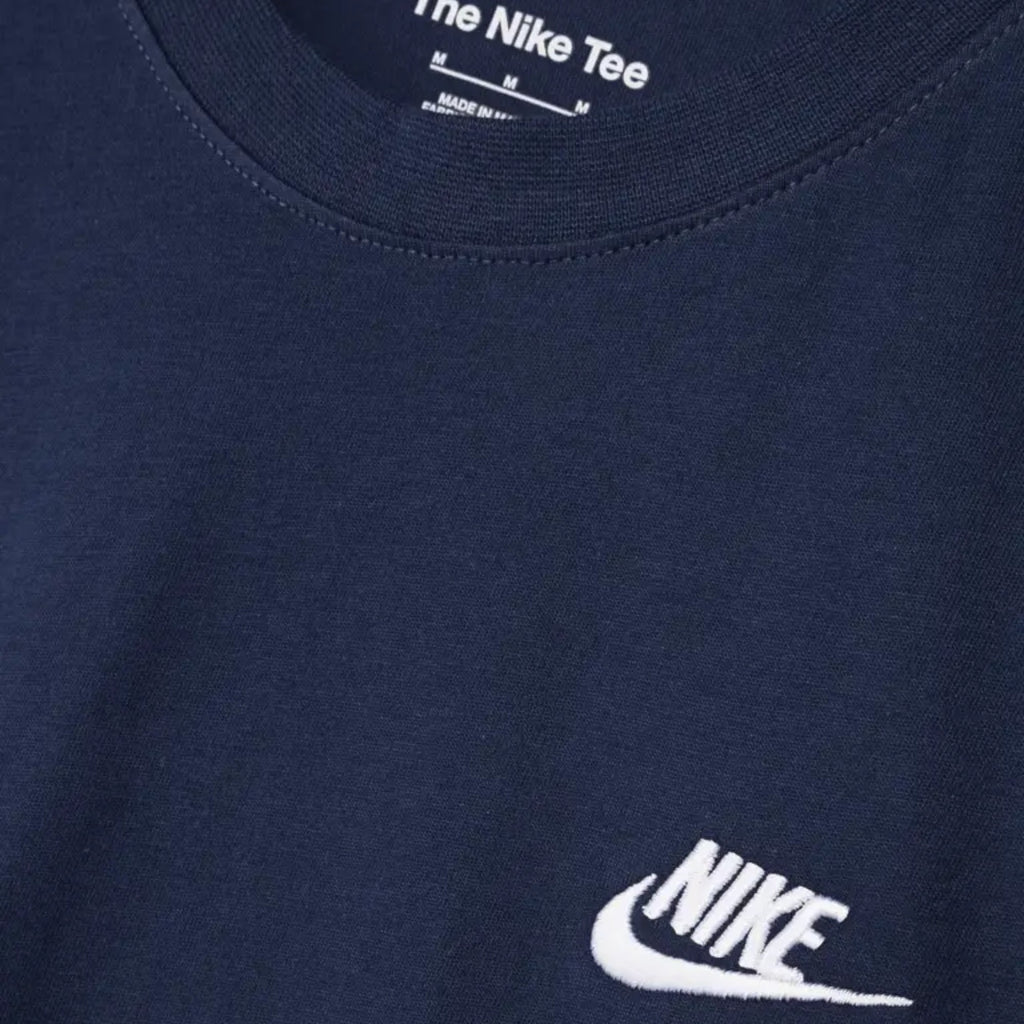 Nike Core Mens T Shirts Sportswear Club Swoosh Embroidered Futura Logo Tee