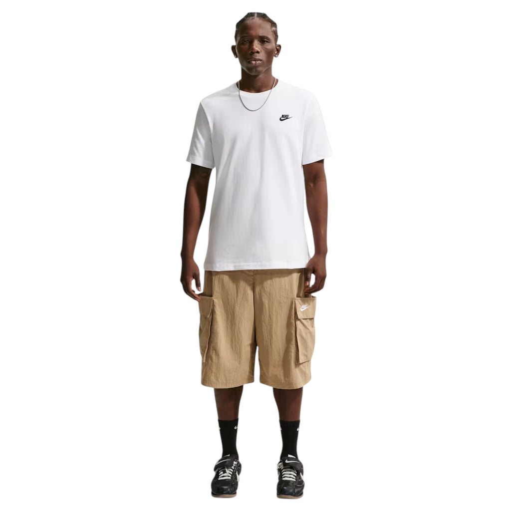 Nike Core Mens T Shirts Sportswear Club Swoosh Embroidered Futura Logo Tee