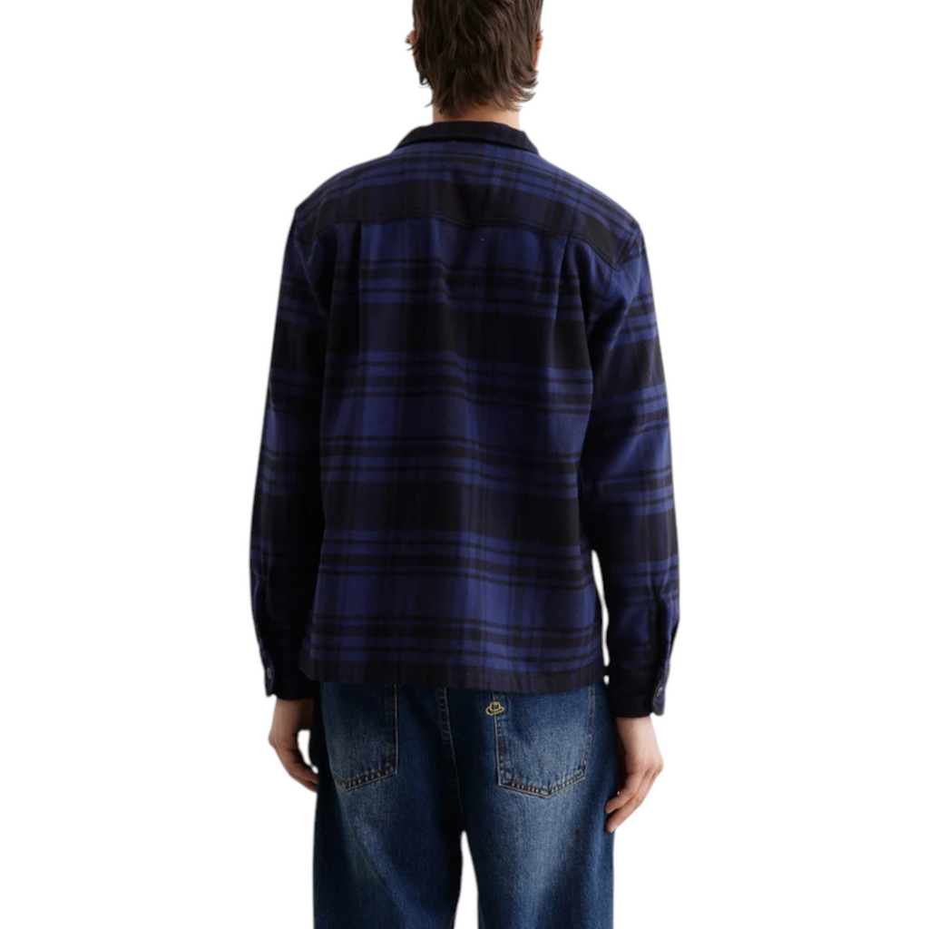 Noah Mens Heavyweight Zip Up Plaid Overshirt Flannel Jacket